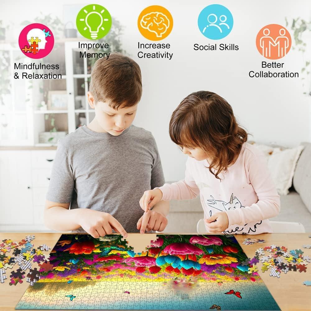 Rompecabezas de 500 Piezas GKYQJ Madera Educativo 52x38cm