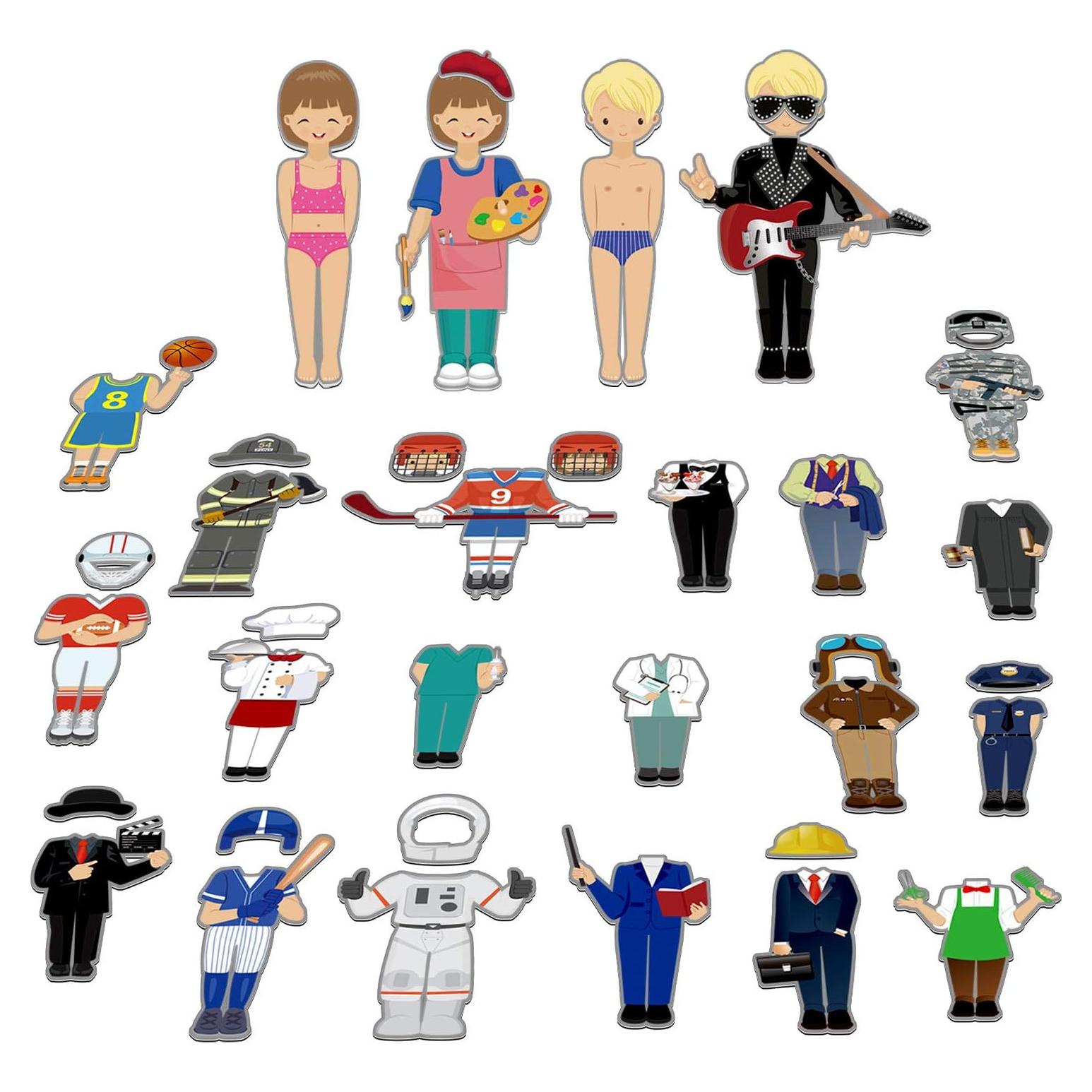 Juego de Muñecas Magnéticas SpriteGru 56 PCS para Vestir