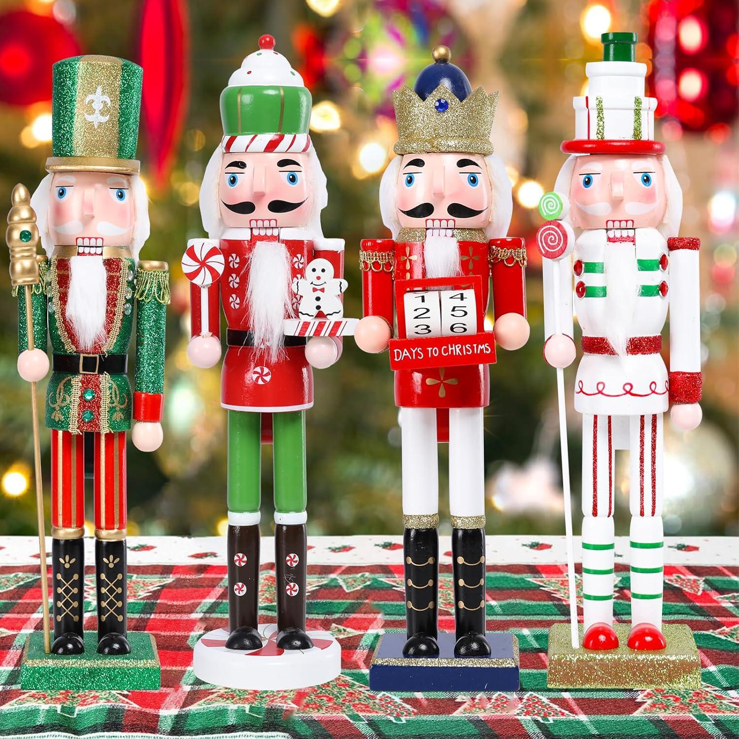 Cascanueces de Navidad WONDER GARDEN 40.64 cm Madera Turquesa