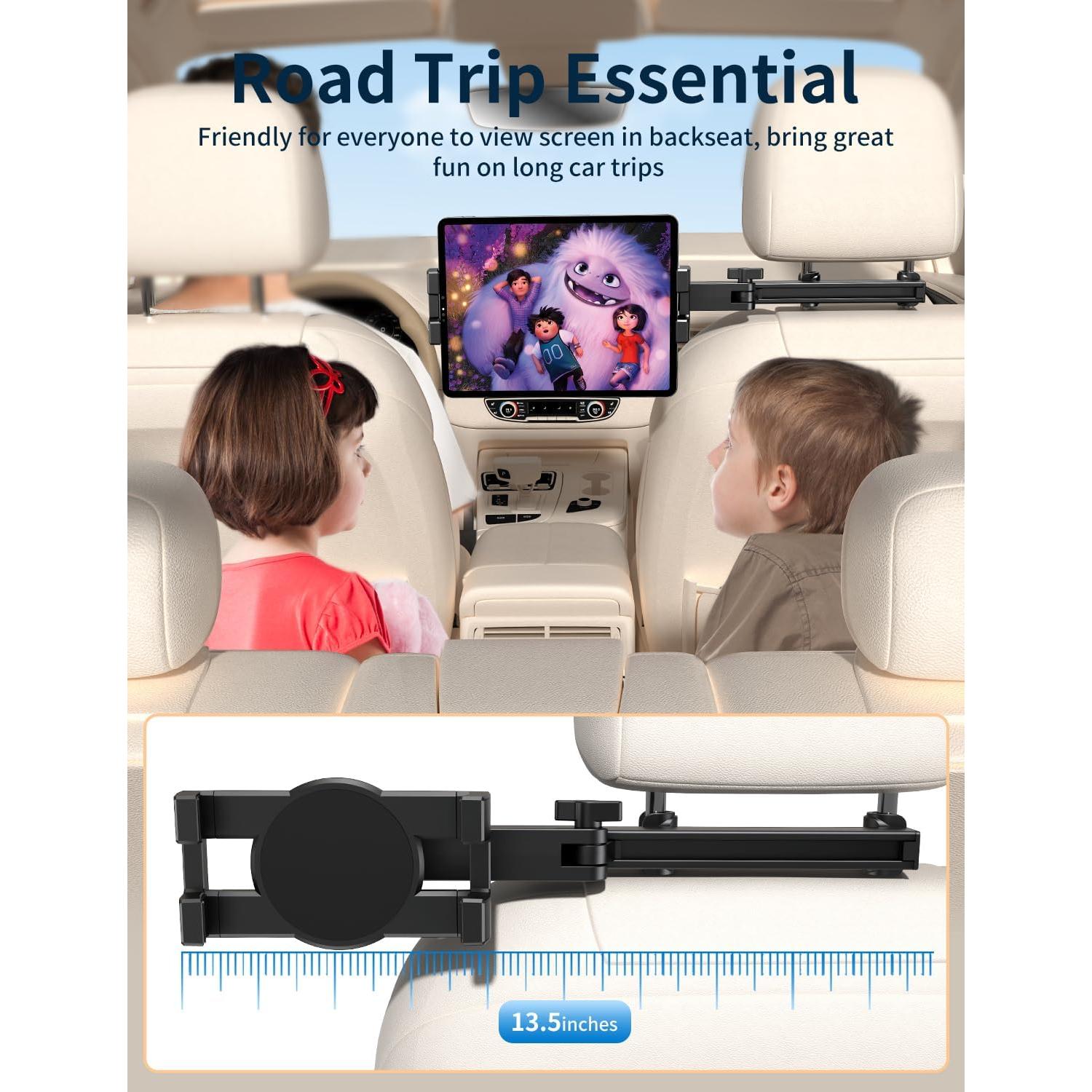 Soporte para Tablet Bokilino para Reposacabezas de Coche 4.7-12.9"