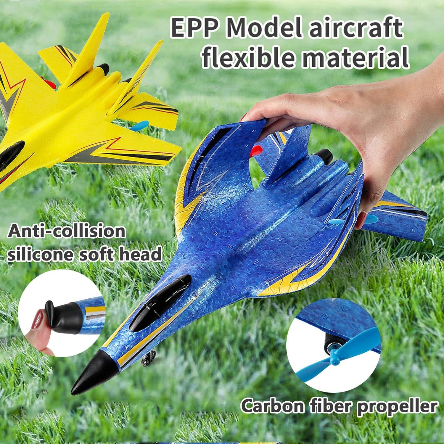 Avión RC Vinitezz Modelo RC816 con Luces LED Azul