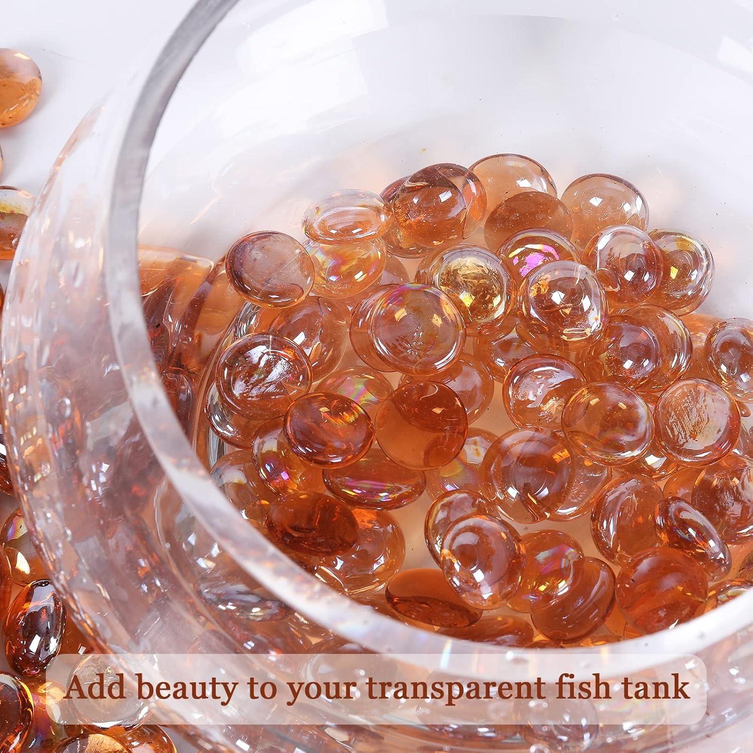 Perlas de Vidrio Ámbar Ausluru 2,27 kg para Decoración