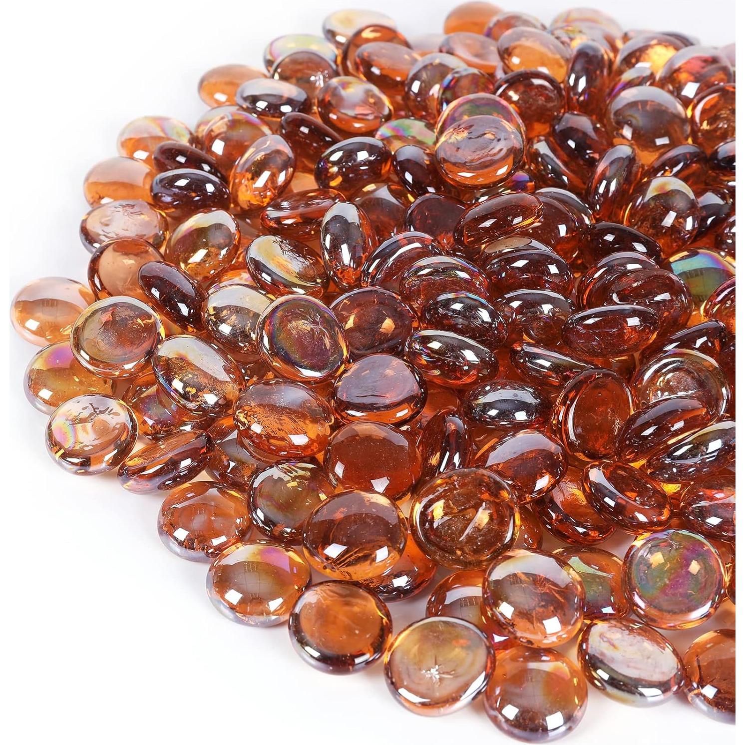 Perlas de Vidrio Ámbar Ausluru 2,27 kg para Decoración