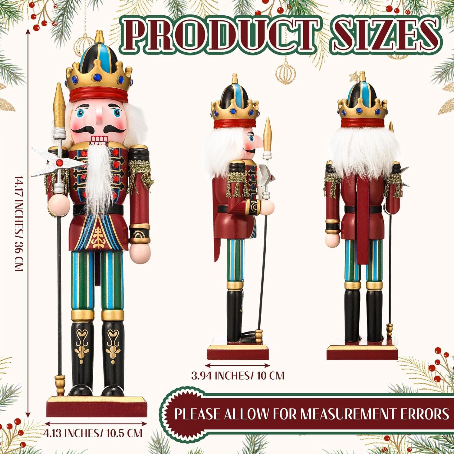 Muñeco de Madera Cascanueces Karenhi 38 cm Tradicional