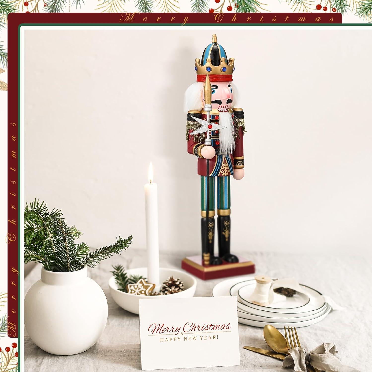 Muñeco de Madera Cascanueces Karenhi 38 cm Tradicional