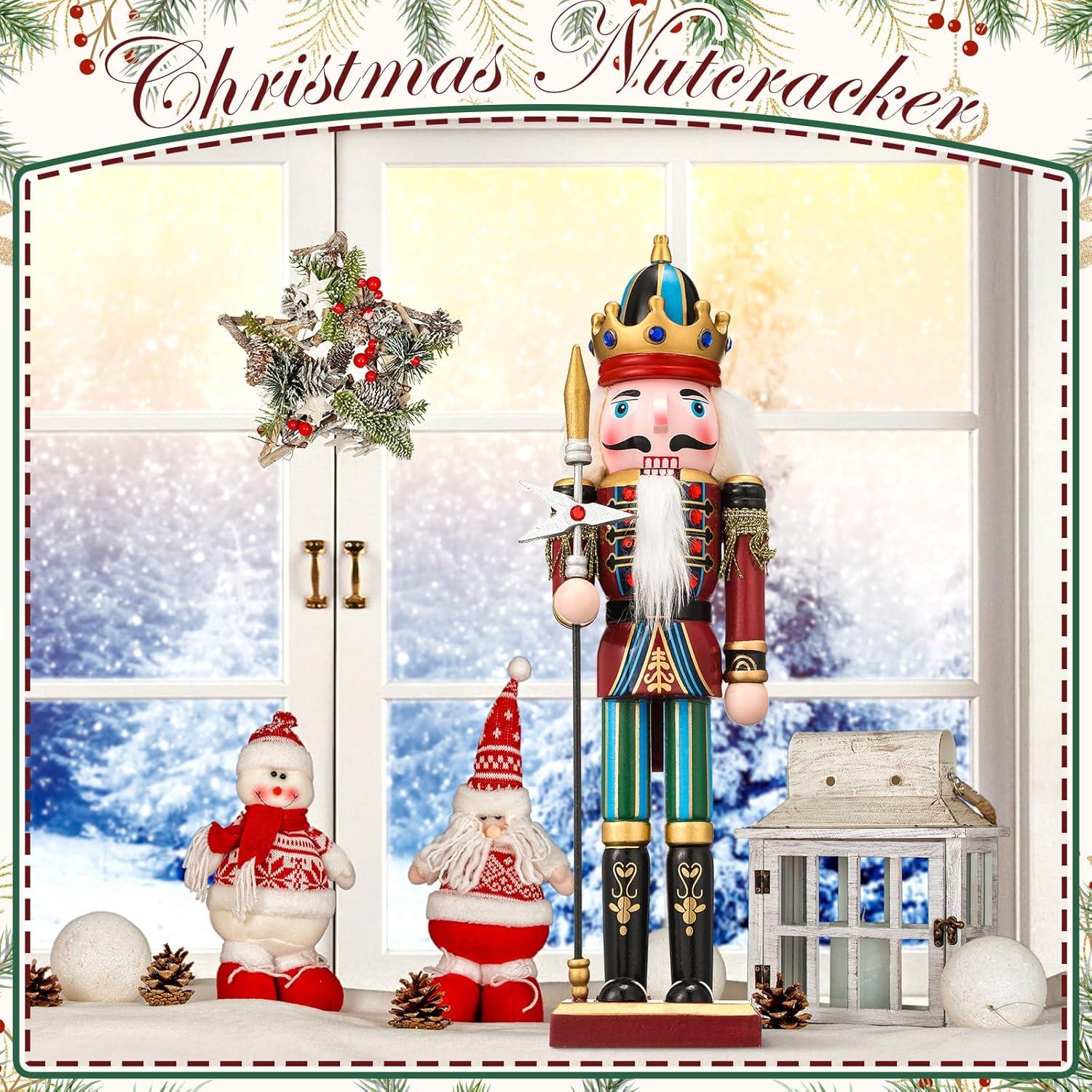 Muñeco de Madera Cascanueces Karenhi 38 cm Tradicional