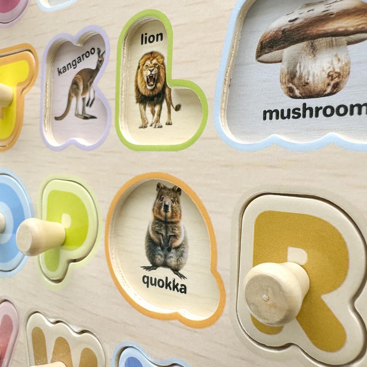 Rompecabezas de Madera QUOKKA 8 Piezas para Niños 1-3 Años