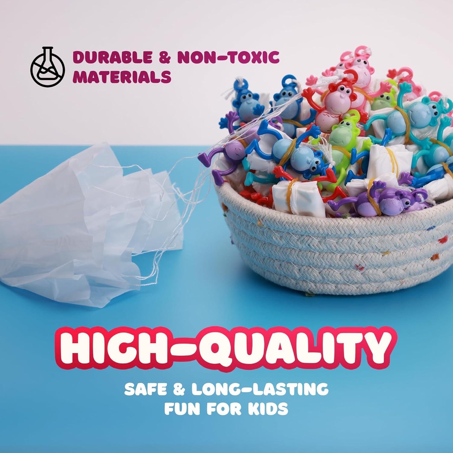 Juguetes de Paracaídas Monos 12 Piezas Multicolor para Niños