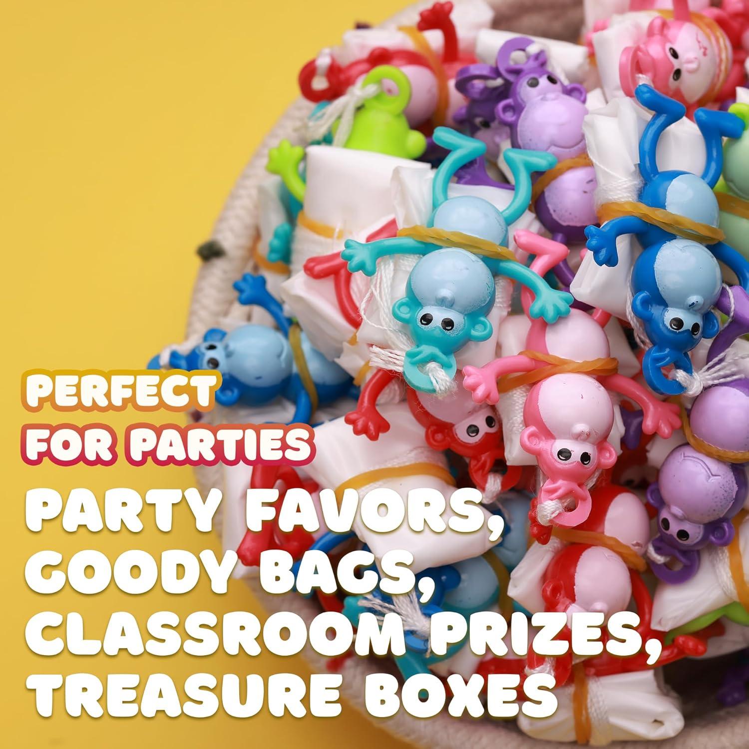 Juguetes de Paracaídas Monos 12 Piezas Multicolor para Niños