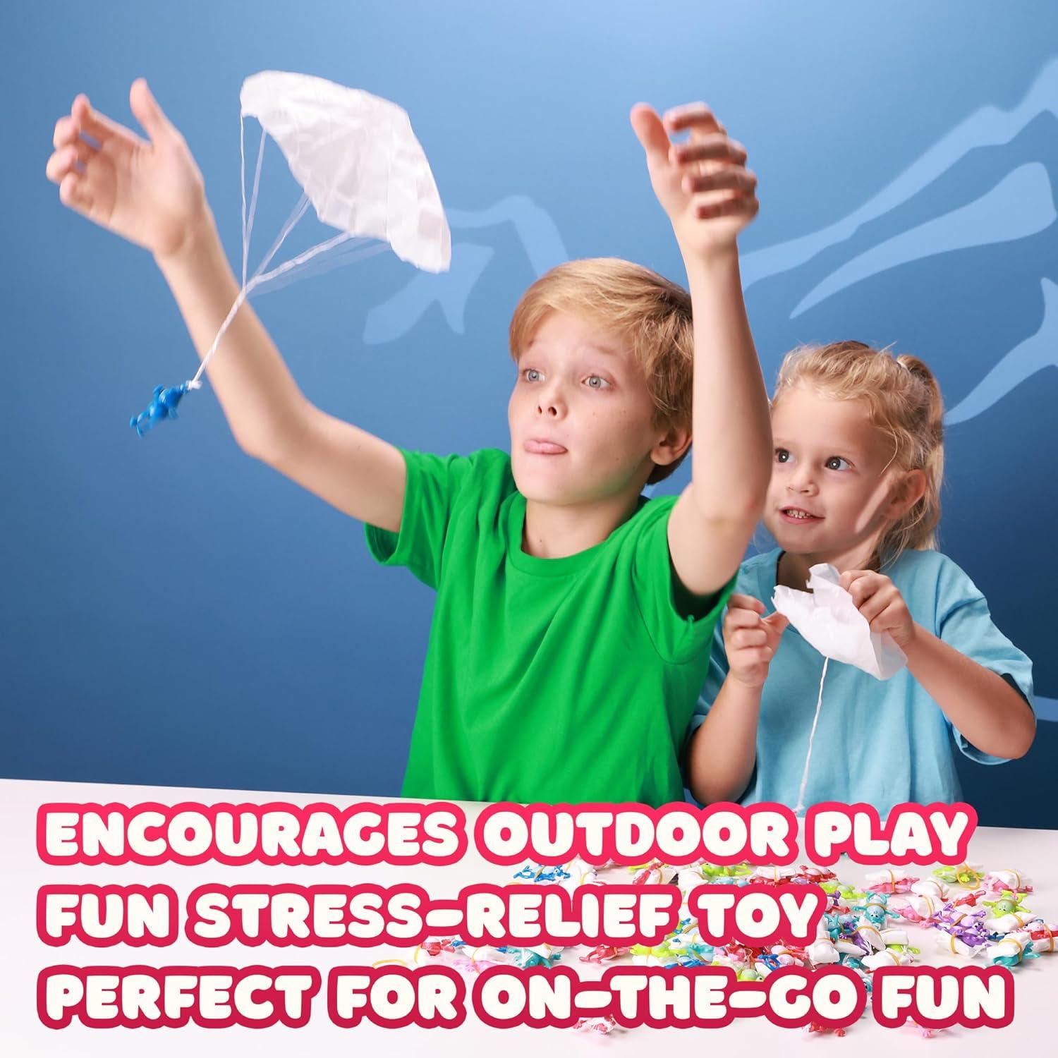 Juguetes de Paracaídas Monos 12 Piezas Multicolor para Niños