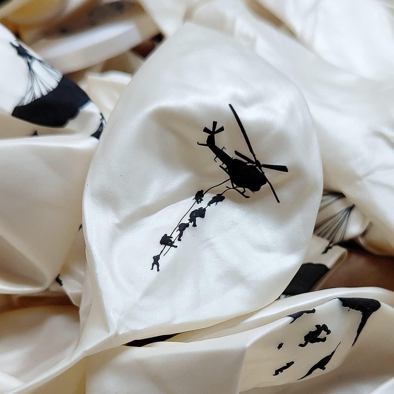 24 Globos de Láttex Temáticos Militares Camuflaje The DaPai