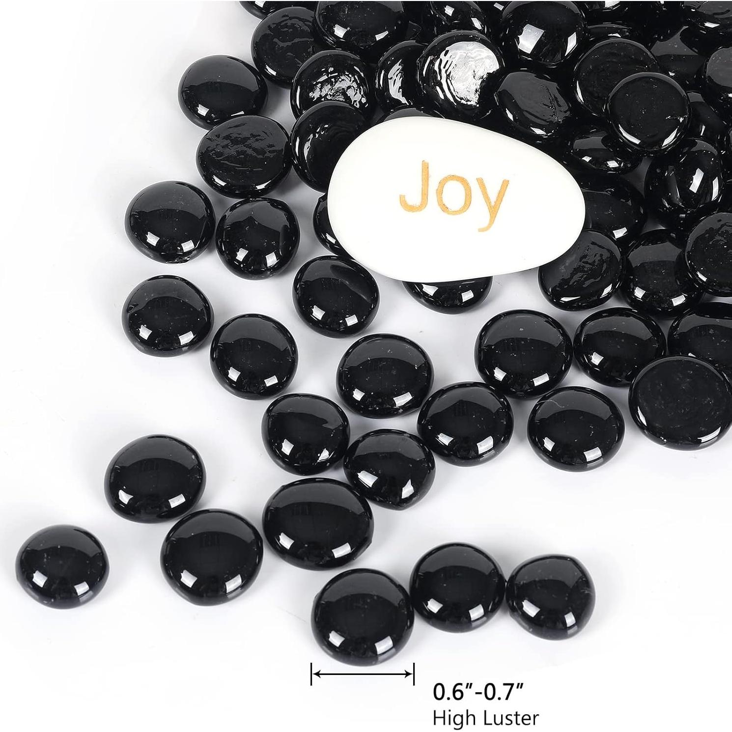 Perlas de Vidrio Ausluru 2.27kg Negro para Decoración