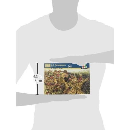 Kit de modelo Italeri 1:72 Paracaidistas WWII 48 piezas
