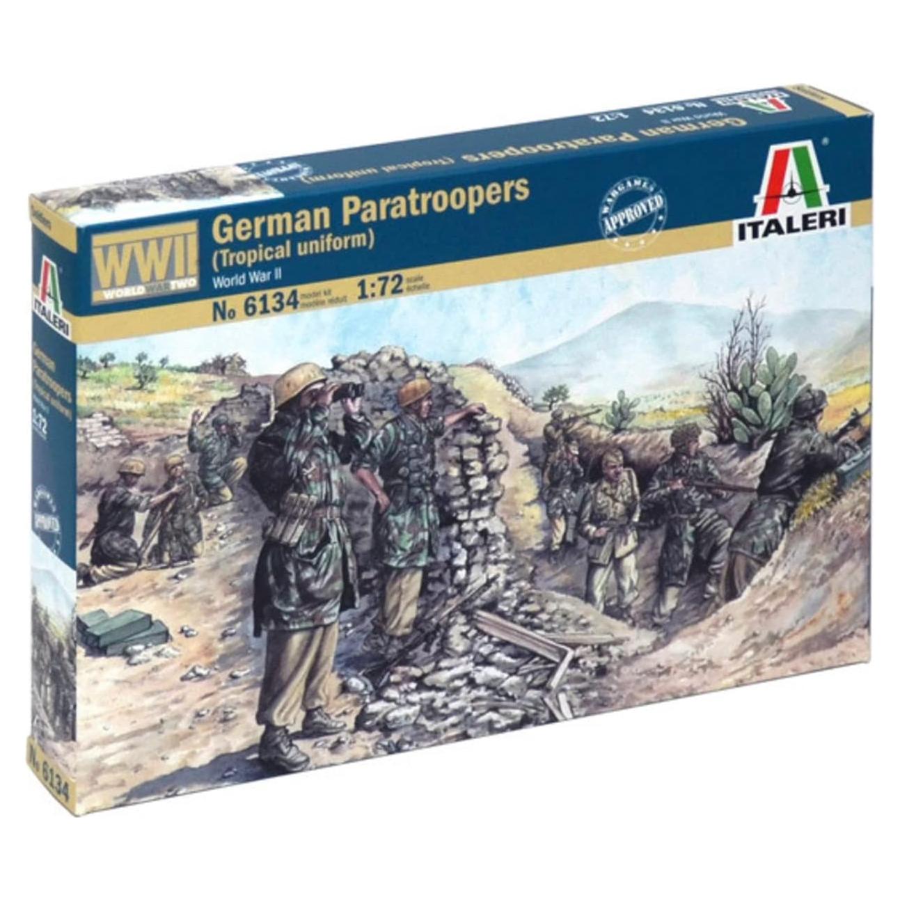 Italeri 6134S Modelo 1:72 Paracaidistas Alemanes Tropical
