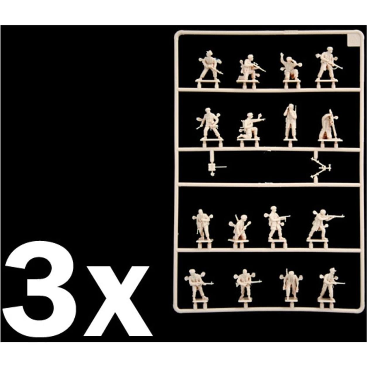 Italeri 6134S Modelo 1:72 Paracaidistas Alemanes Tropical