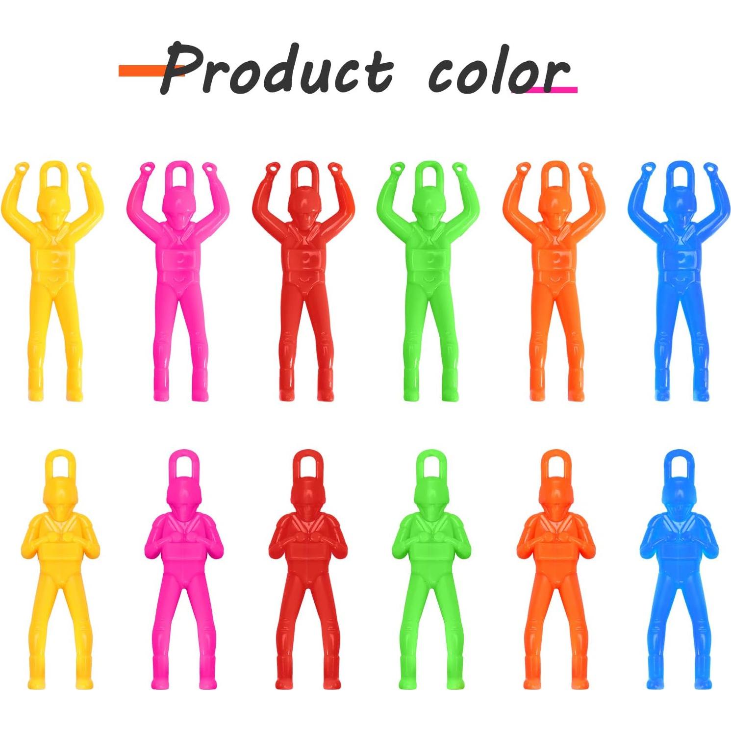 12 Juguetes Paracaídas Sratte para Lanzamiento al Aire Libre