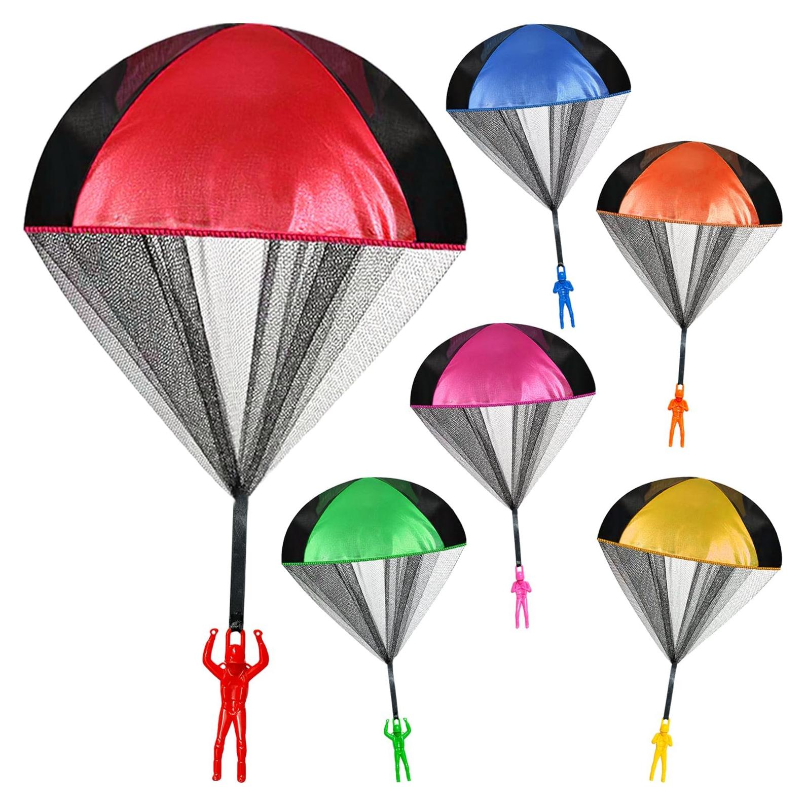 Juguetes Paracaídas Jishi para Niños - Paquete de 6 Unidades