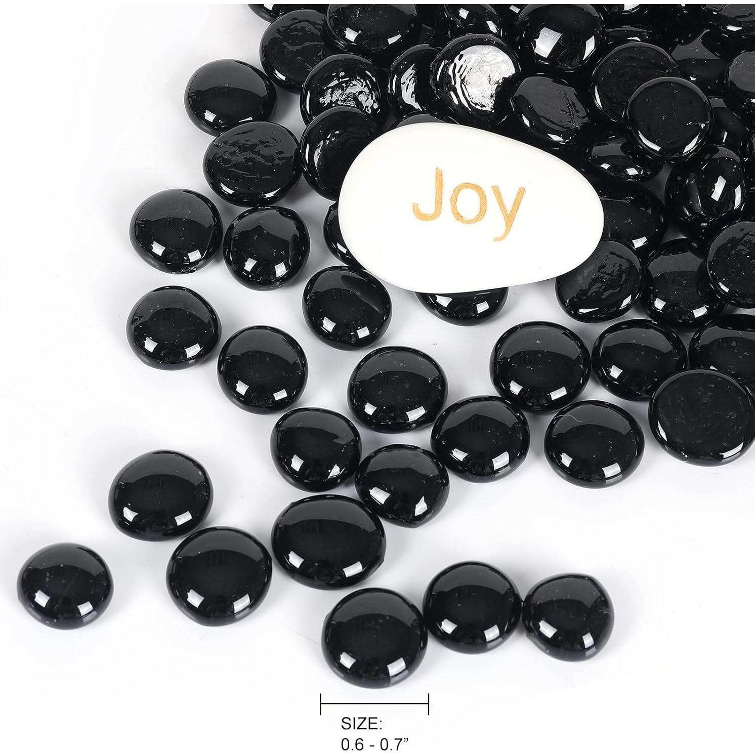 Perlas de Vidrio Ausluru 4,99 kg Negro para Decoración