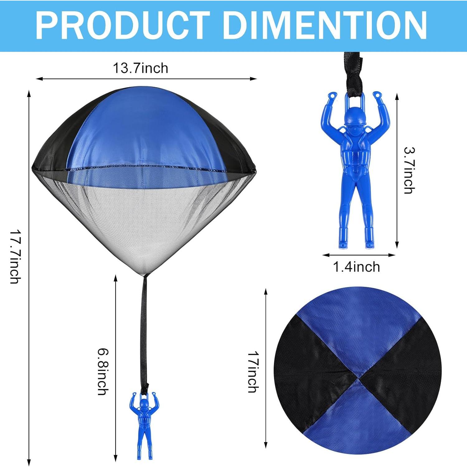 Juguetes Paracaídas Meooeck 25 Piezas para Niños 5 Colores