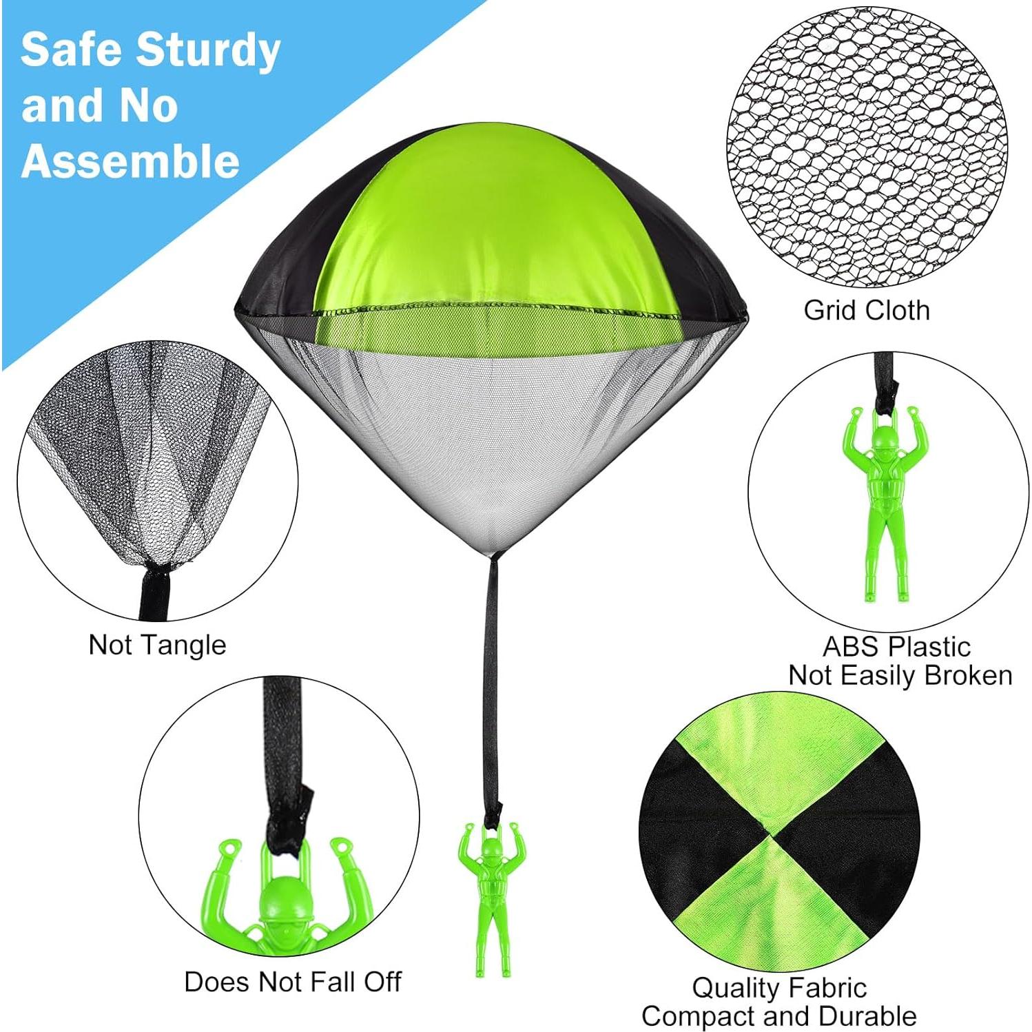 Juguetes Paracaídas Meooeck 25 Piezas para Niños 5 Colores