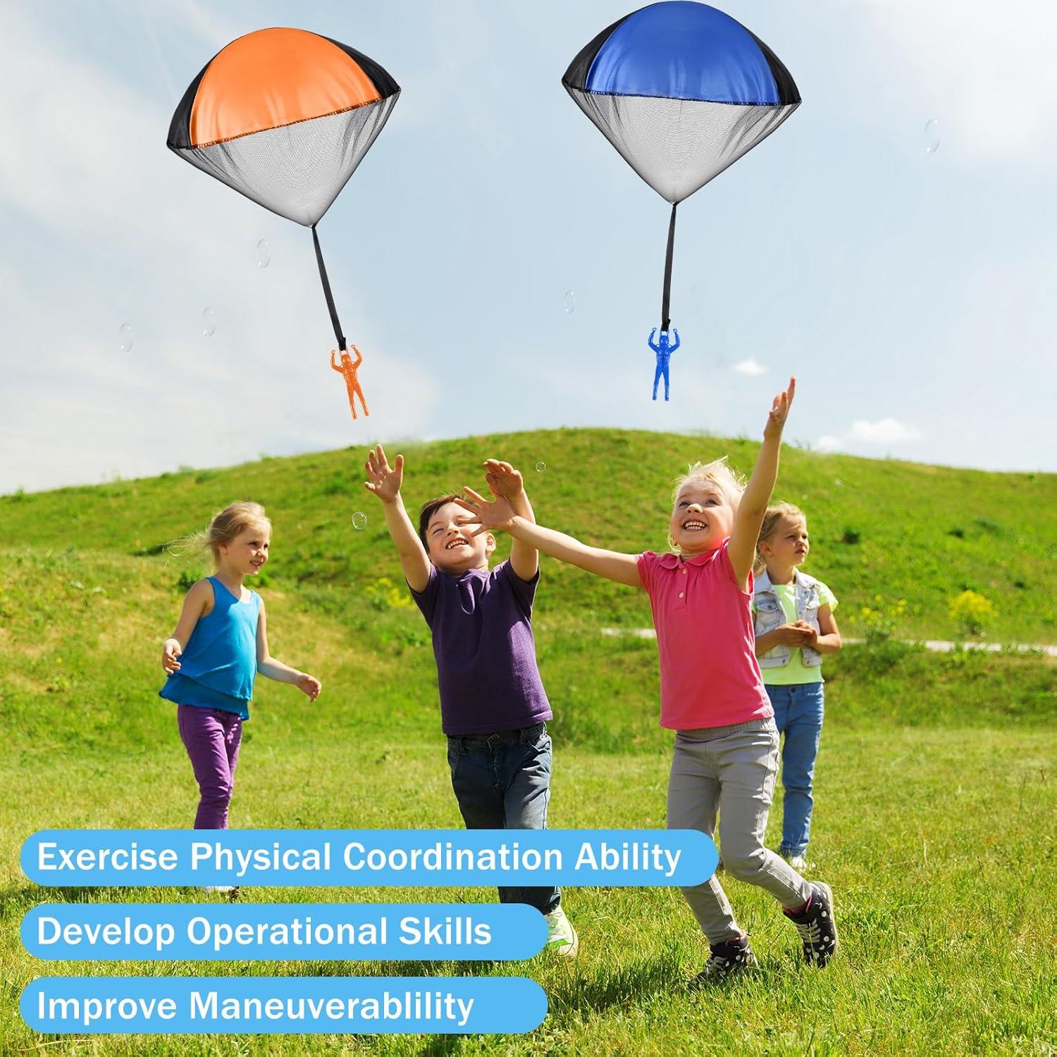 Juguetes Paracaídas Meooeck 25 Piezas para Niños 5 Colores