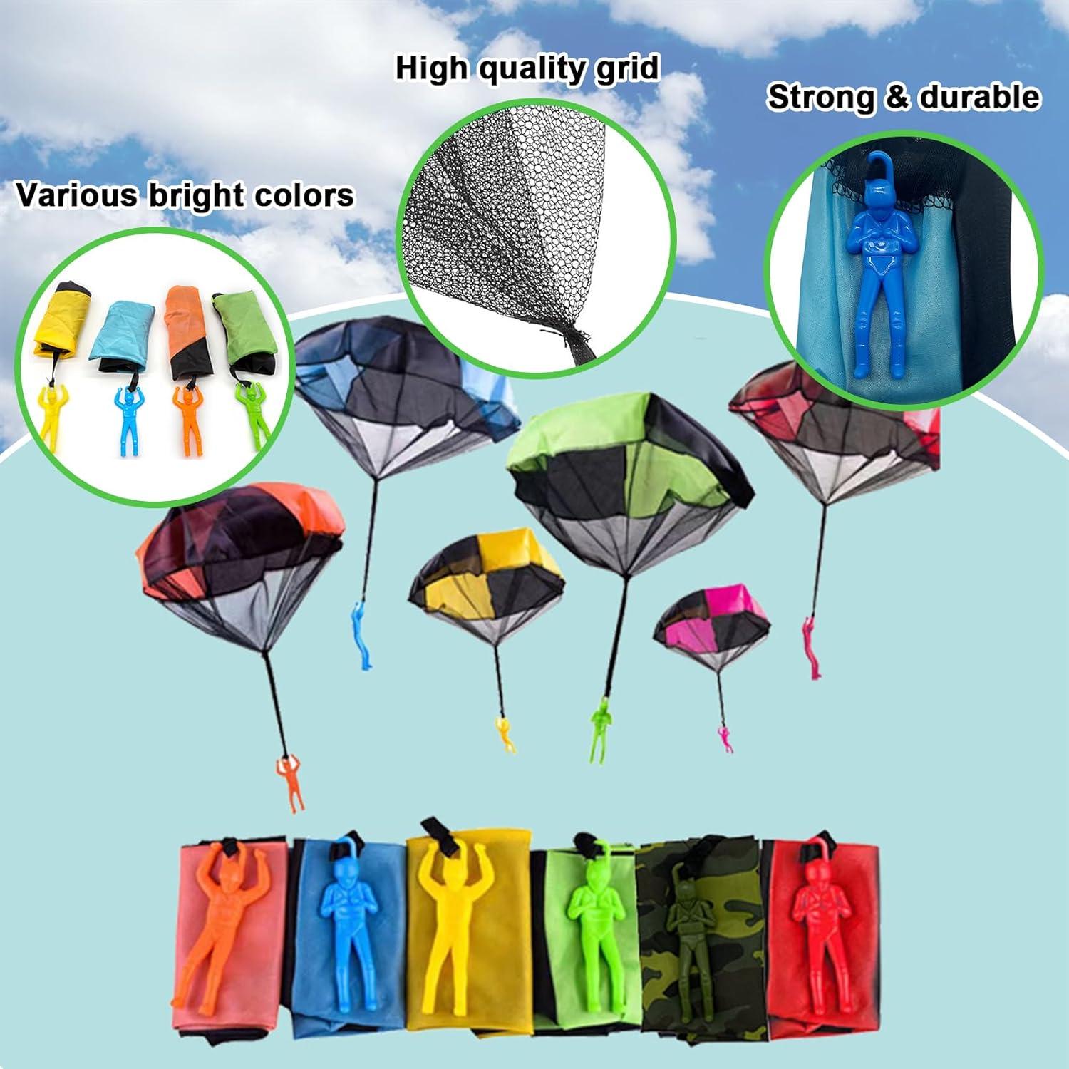 25 Juguetes Paracaídas Exinddea para Niños al Aire Libre