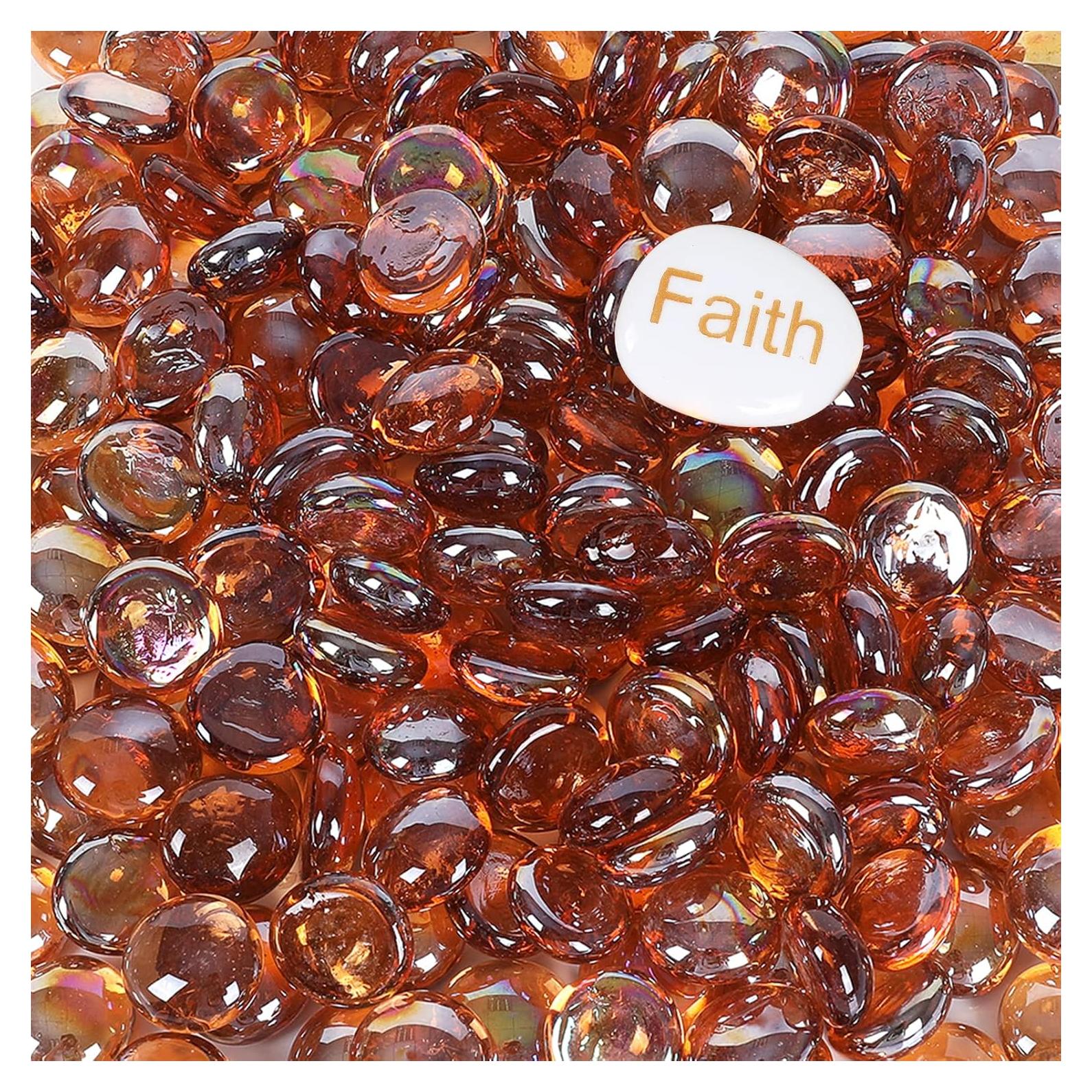 Perlas de Vidrio Ausluru 4.99 kg Ámbar para Decoración