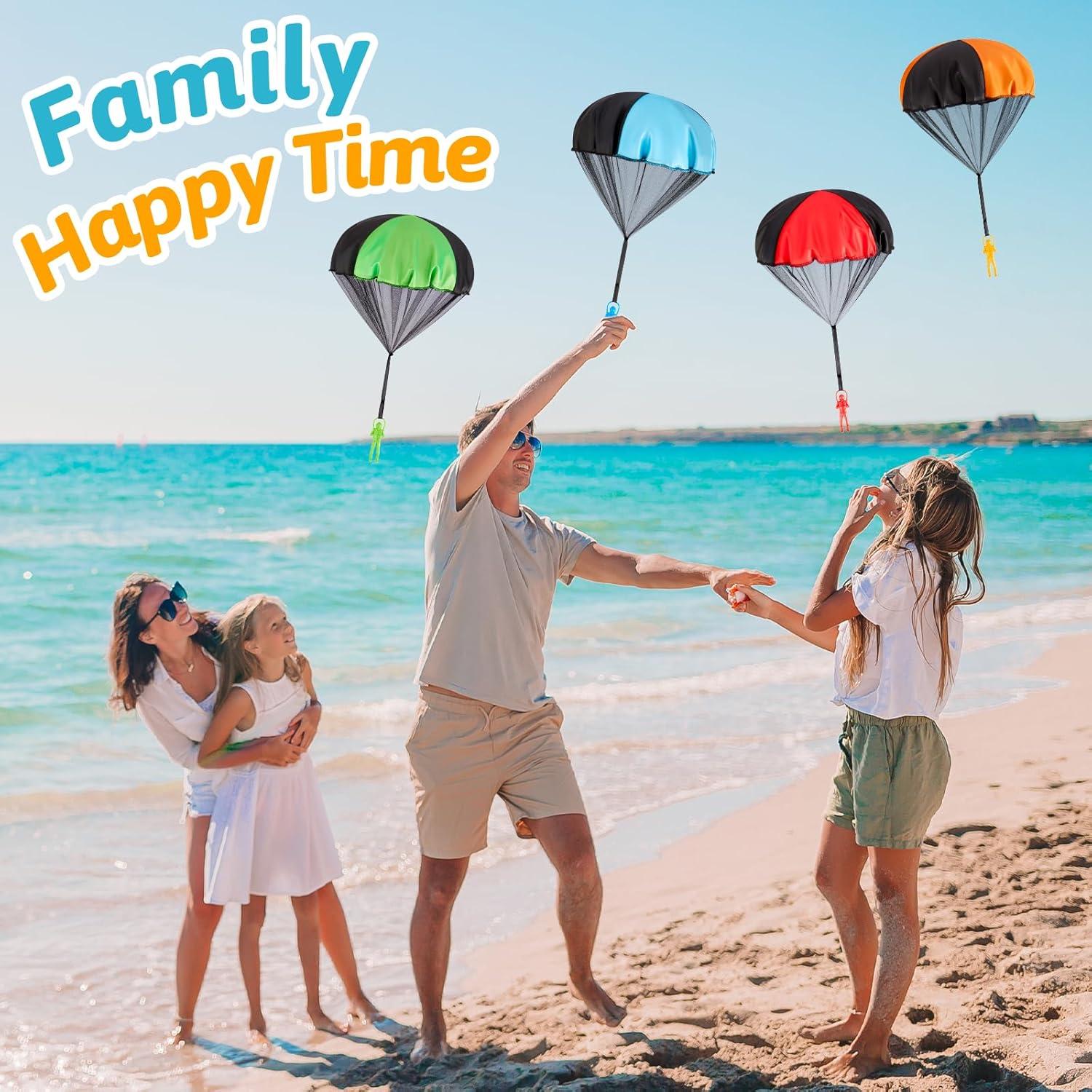 Juguetes de Paracaídas Yeeeasy 4 Pcs para Niños 3 a 12 Años
