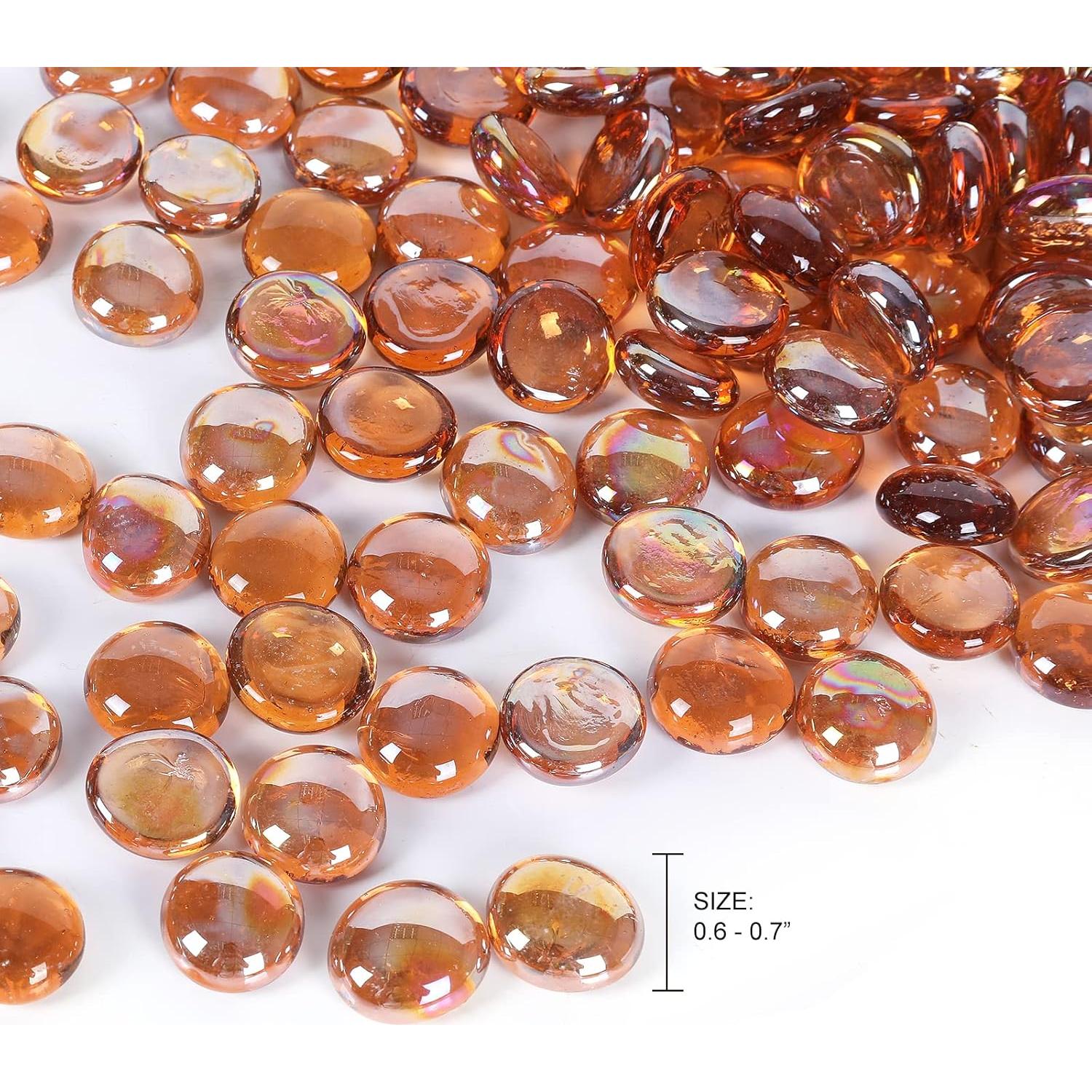 Perlas de Vidrio Ausluru 4,99 kg Ámbar para Decoración