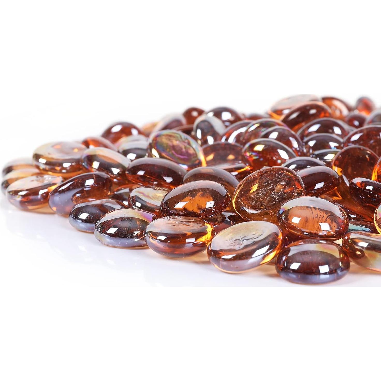 Perlas de Vidrio Ausluru 4,99 kg Ámbar para Decoración