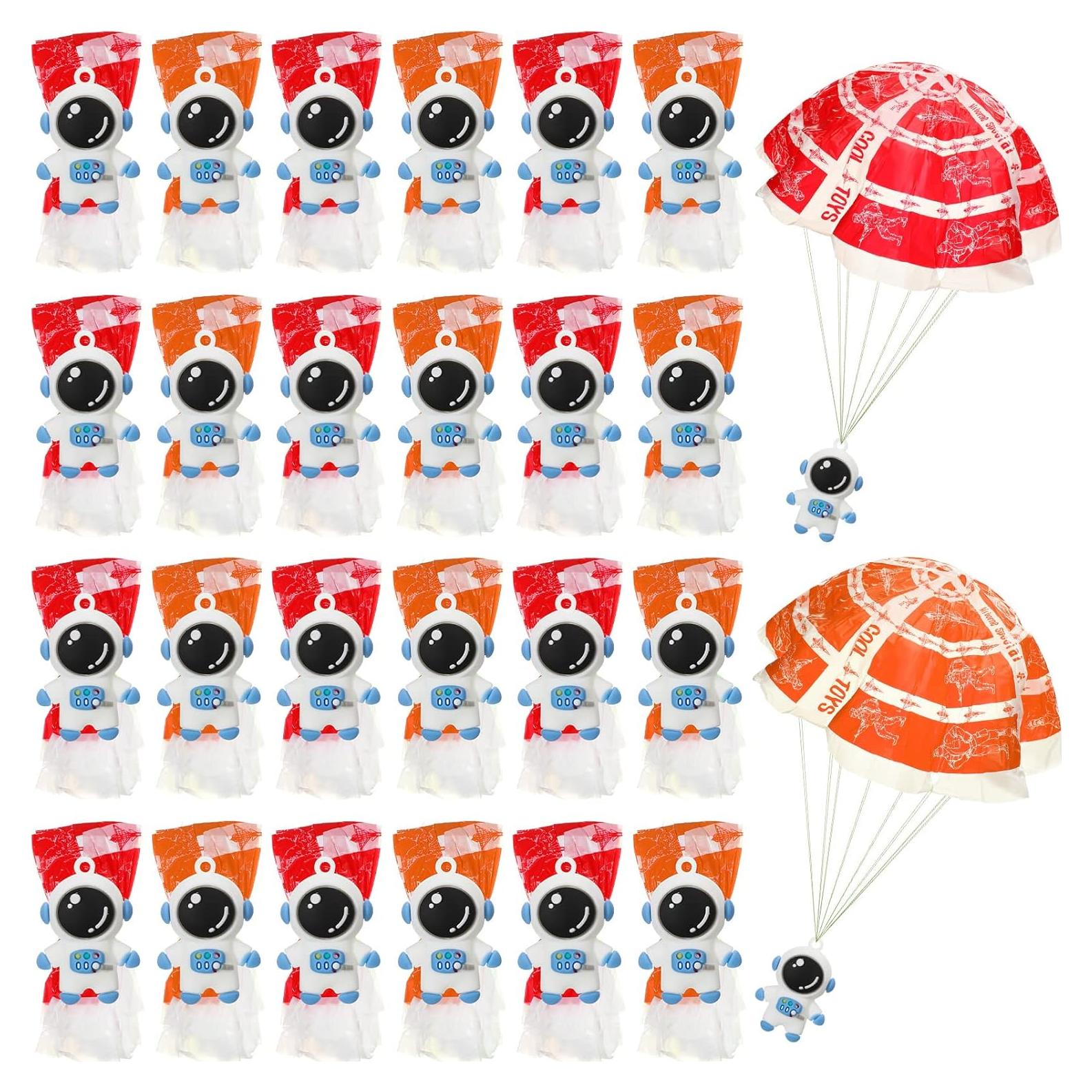 Jerify 48 Mini Paracaidistas Astronautas Juguete Volador