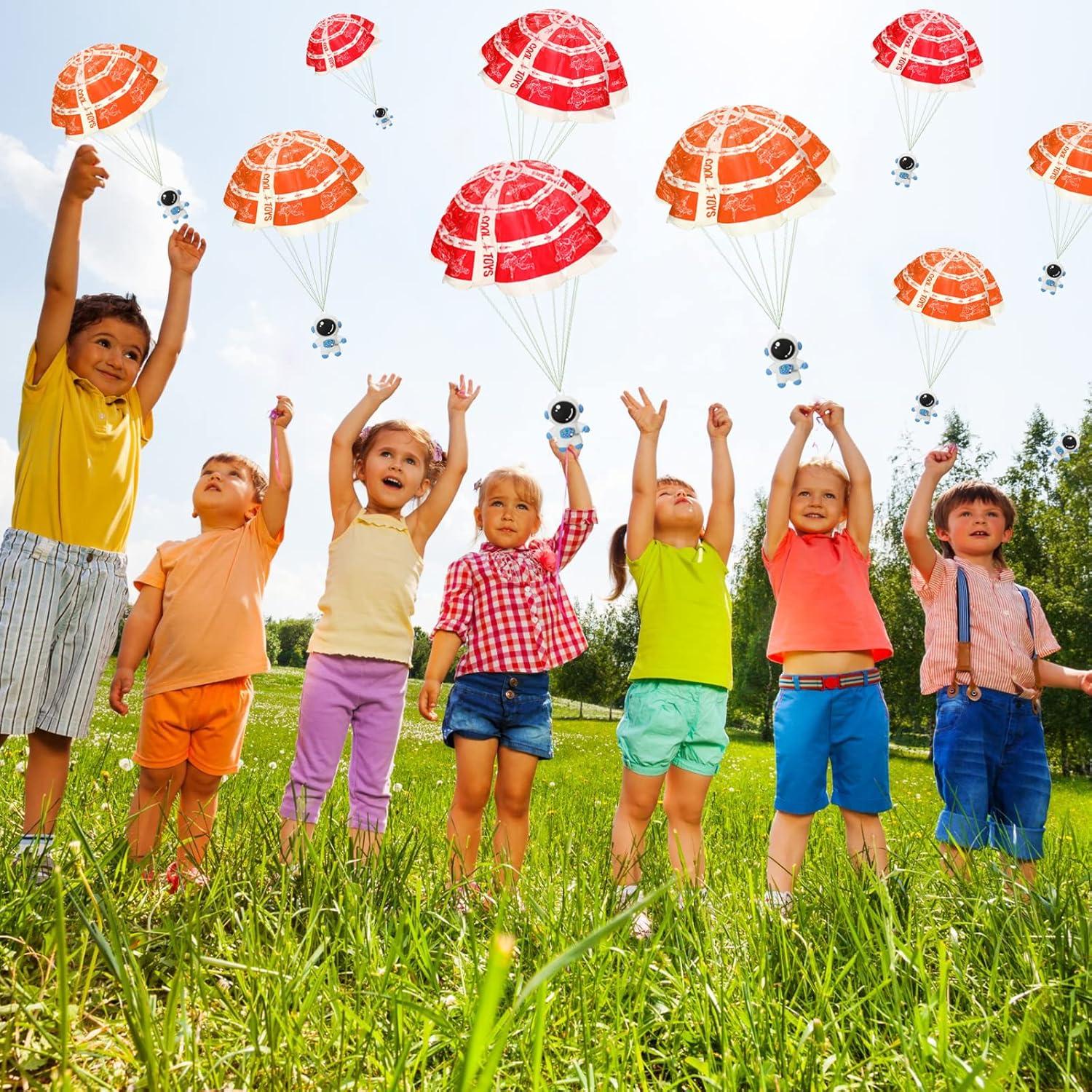 Jerify 48 Mini Paracaidistas Astronautas Juguete Volador