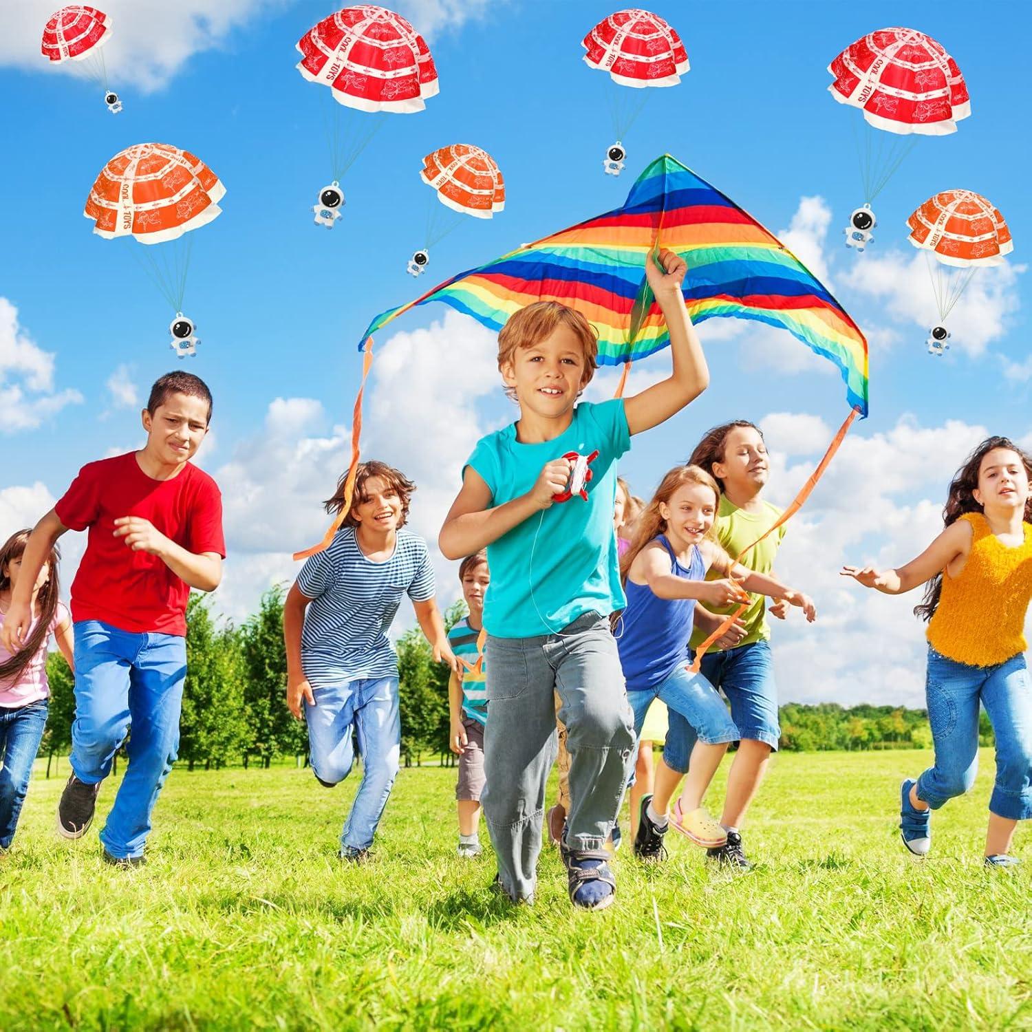 Jerify 48 Mini Paracaidistas Astronautas Juguete Volador