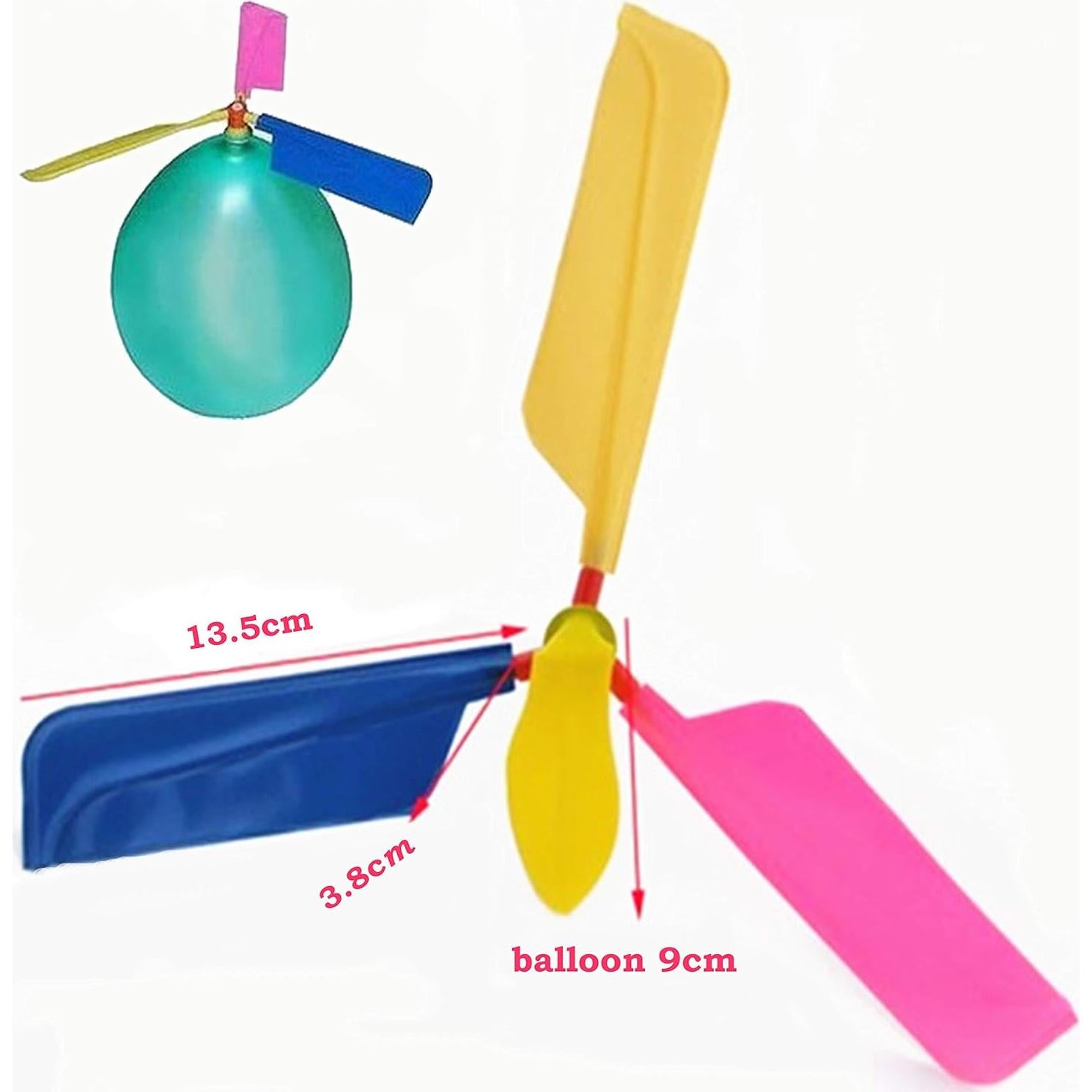 Helicóptero de Globo BOYI - Juguete Volador para Niños - Paquete de 12