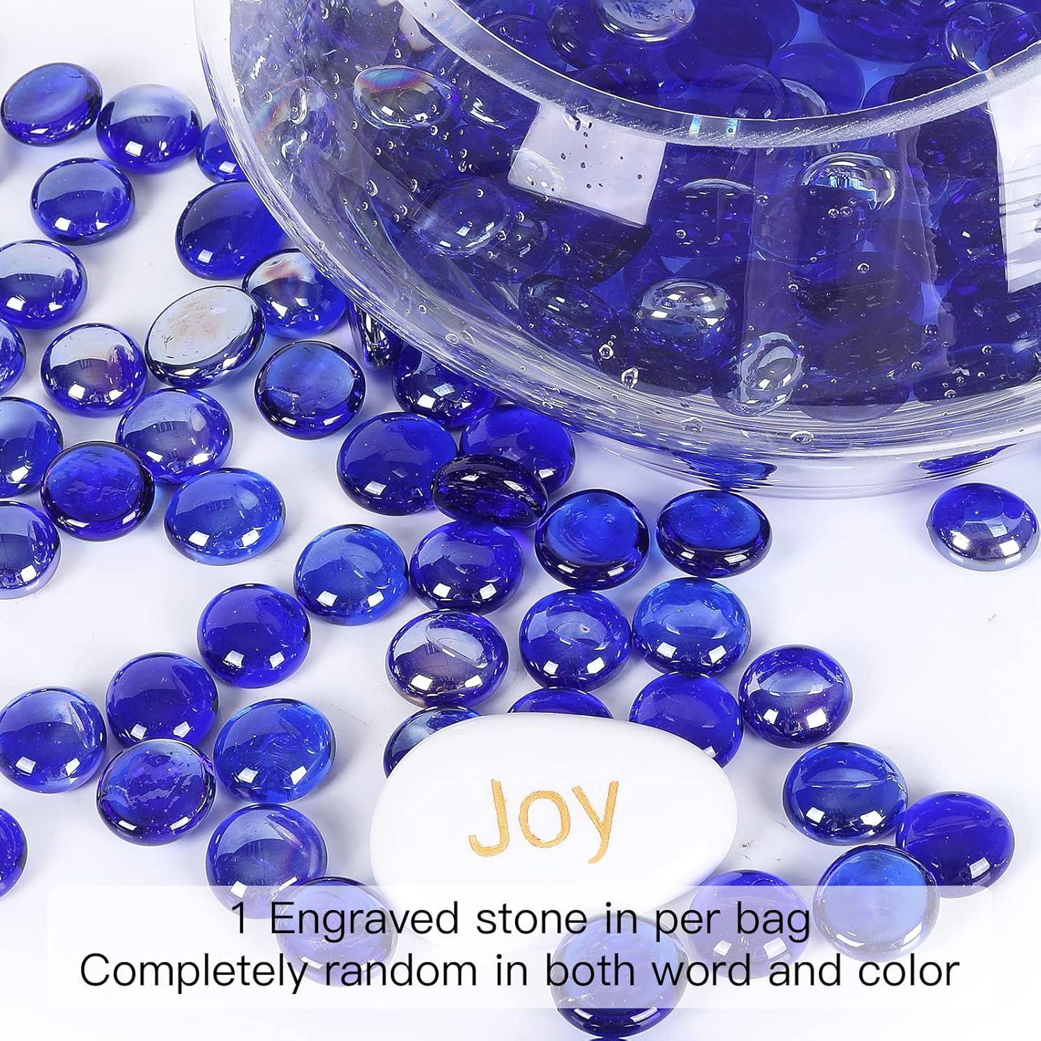 Perlas de Vidrio Ausluru 2,27 kg Cobalto para Decoración