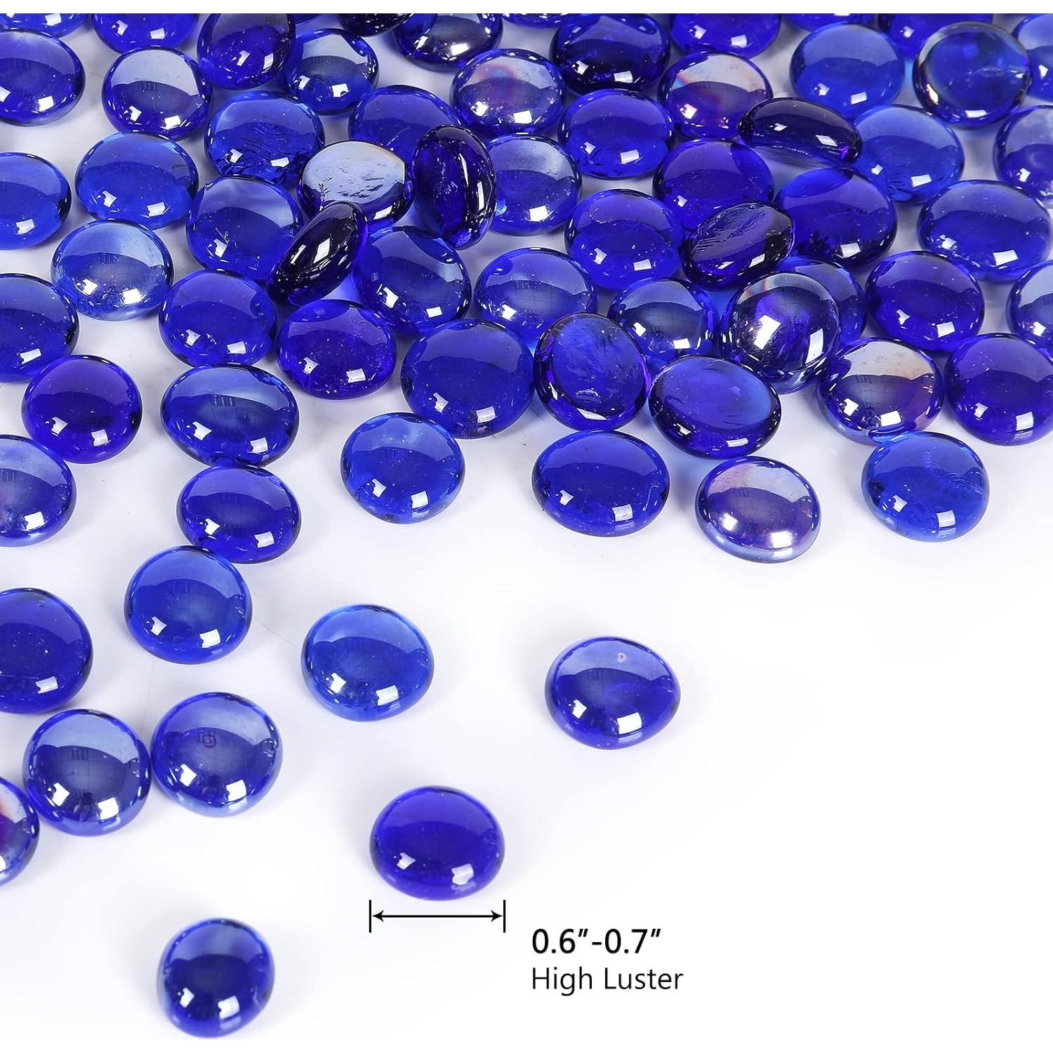 Perlas de Vidrio Ausluru 2,27 kg Cobalto para Decoración