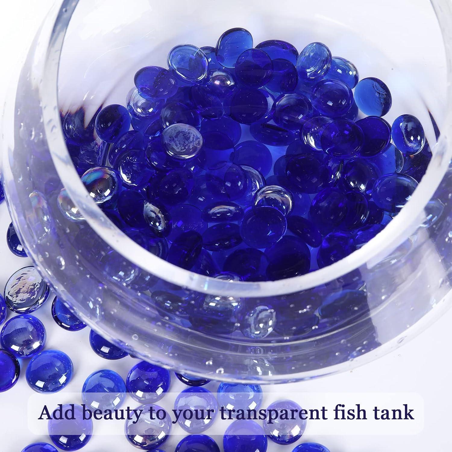 Perlas de Vidrio Ausluru 2,27 kg Cobalto para Decoración