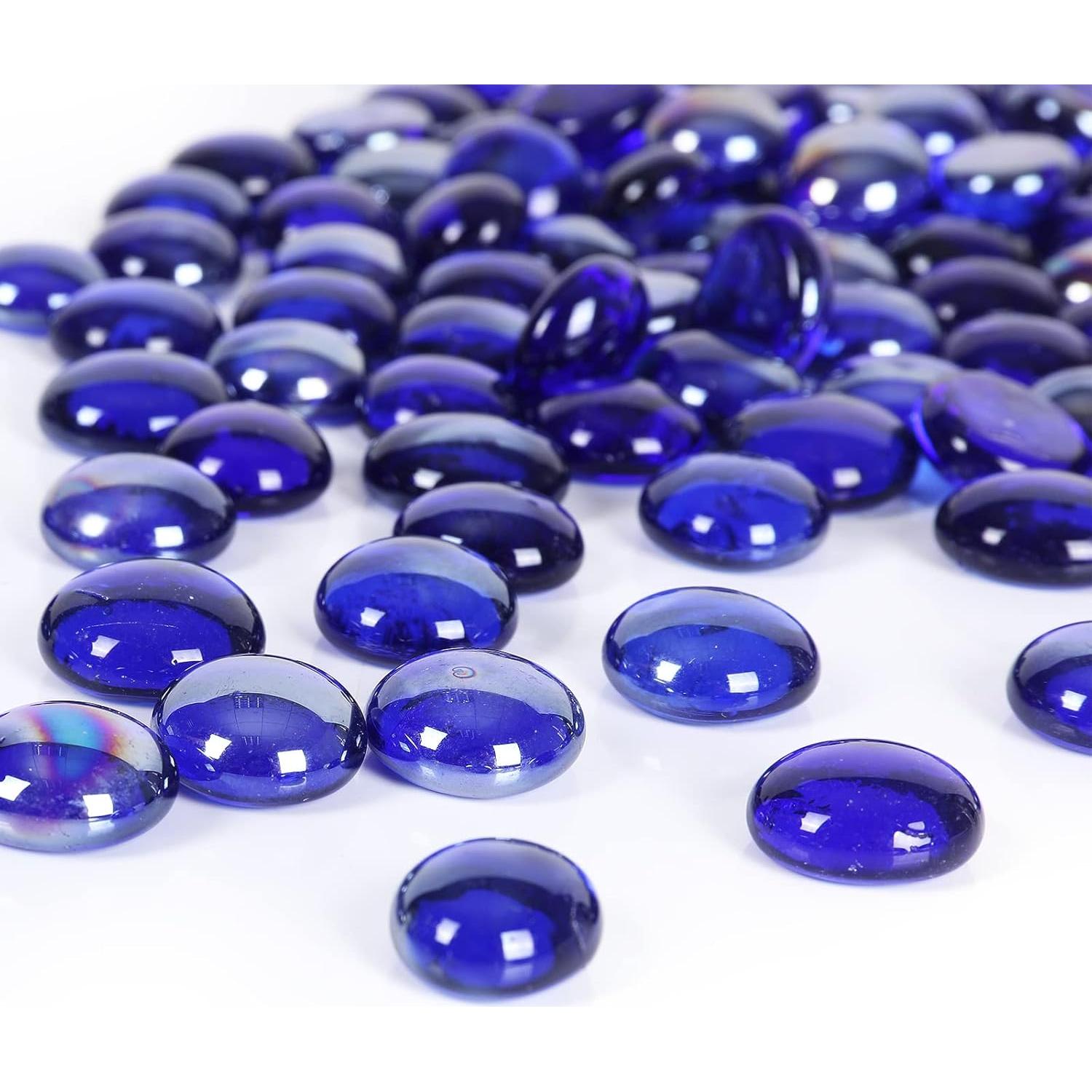 Perlas de Vidrio Ausluru 2,27 kg Cobalto para Decoración