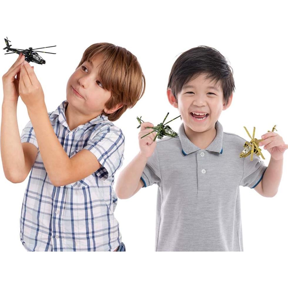 Set de 3 Helicópteros Apache de Metal Fundido ArtCreativity