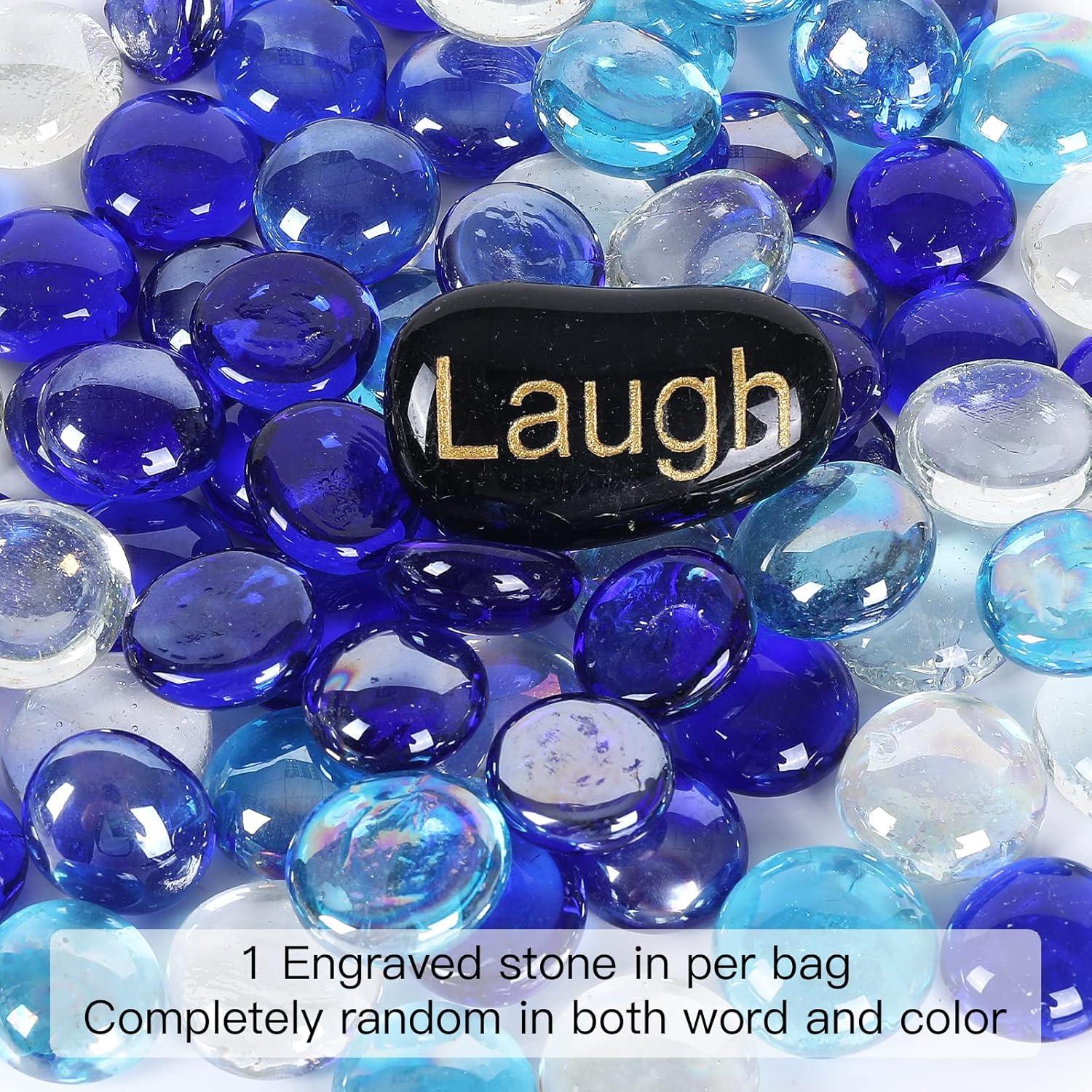 Perlas de Vidrio Ausluru 2,27 kg Mezcla Azul para Decoración