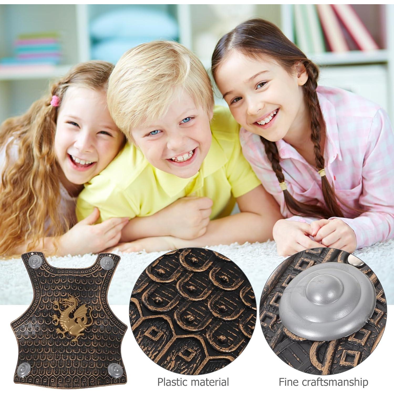 TOYANDONA Juguete Escudo Medieval para Niños 37.5x32cm 2pcs