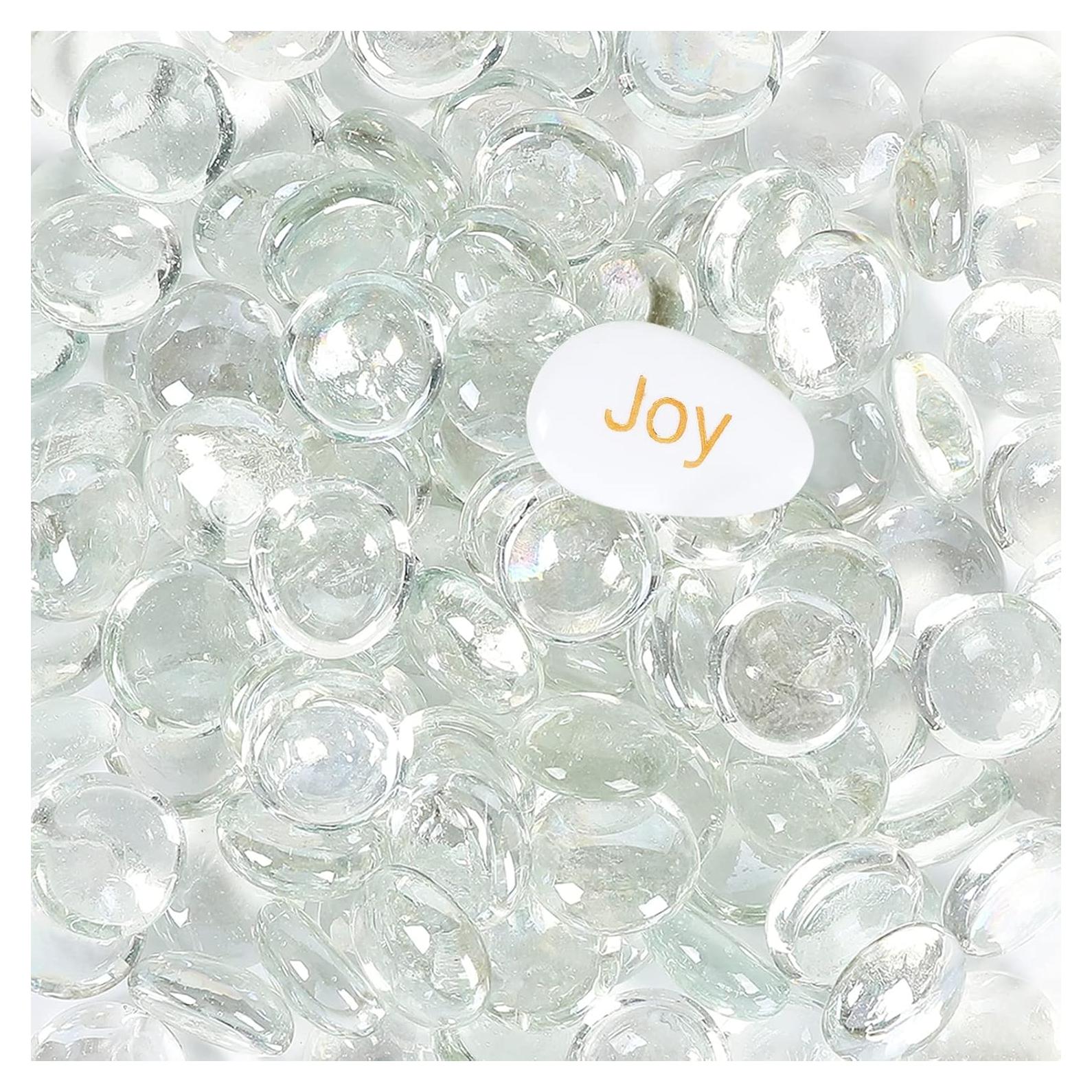 Perlas de Vidrio Ausluru 2,27 kg Transparentes para Decoración