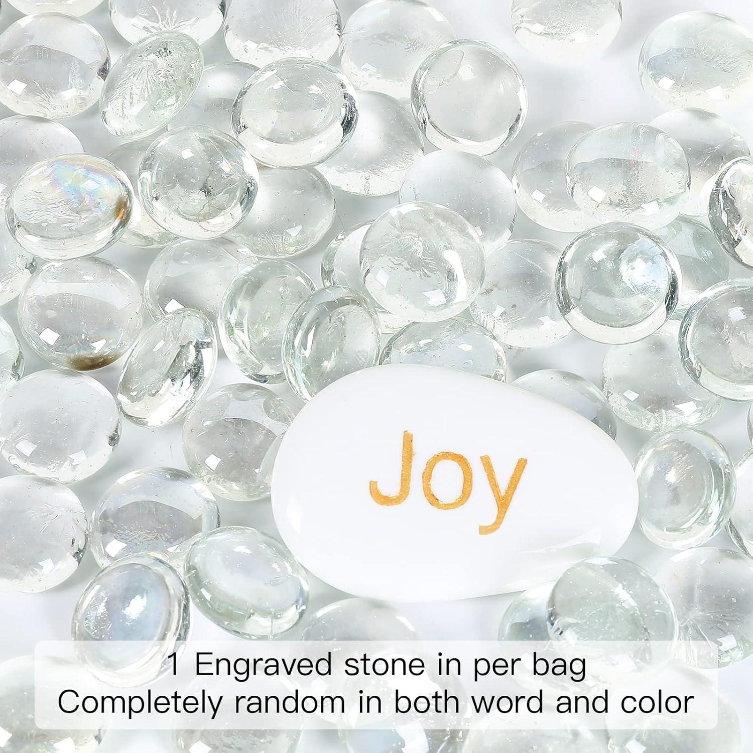 Perlas de Vidrio Ausluru 2,27 kg Transparentes para Decoración