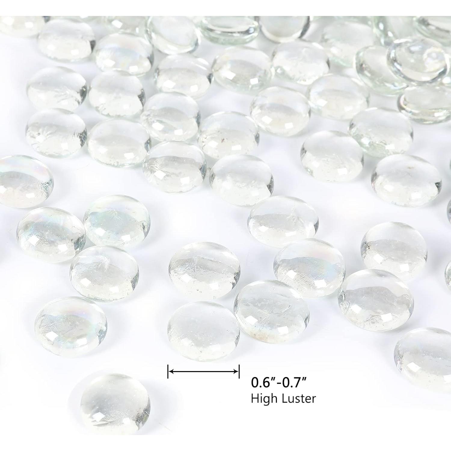 Perlas de Vidrio Ausluru 2,27 kg Transparentes para Decoración