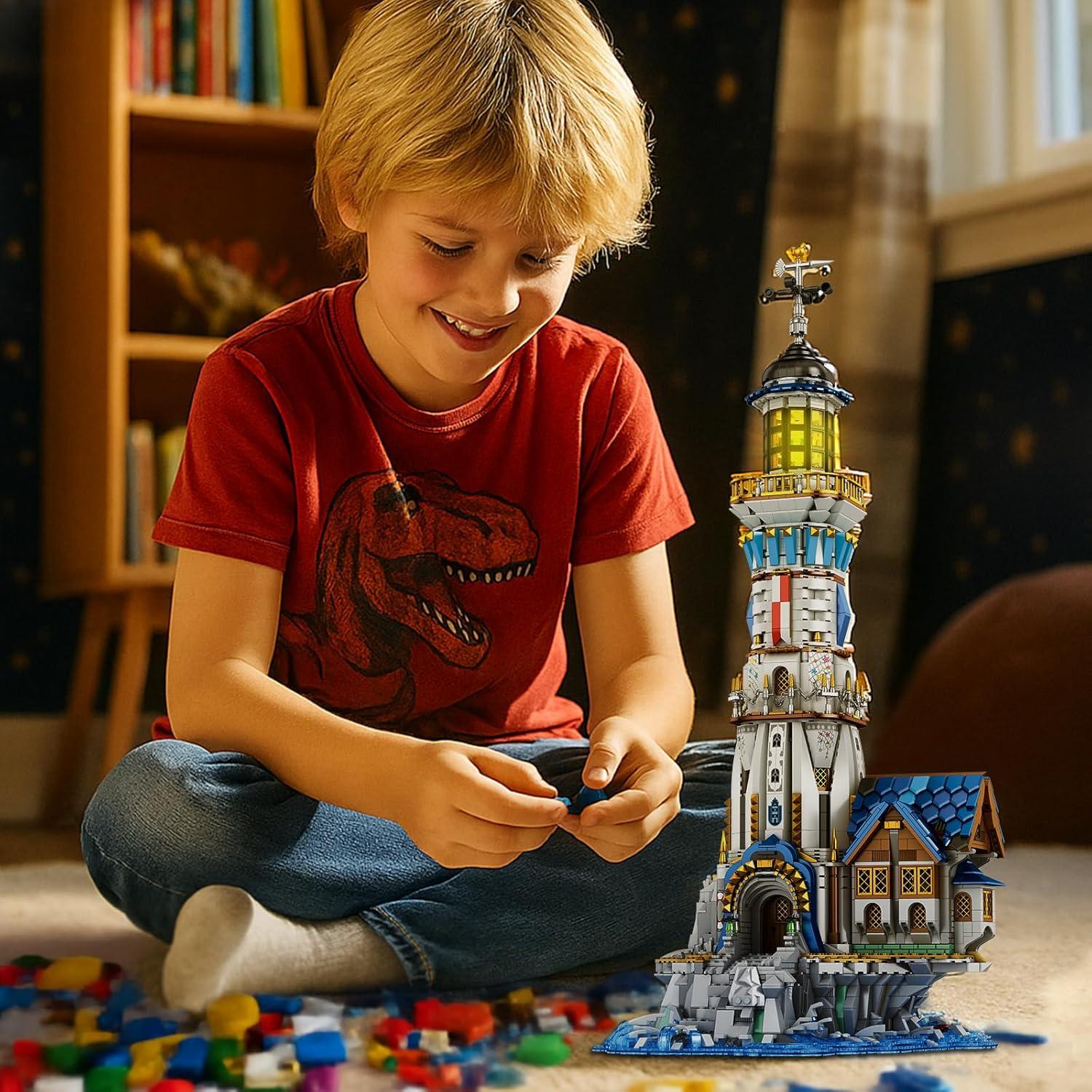 Kit de Construcción Faro Medieval Shantou 66028 con Luces