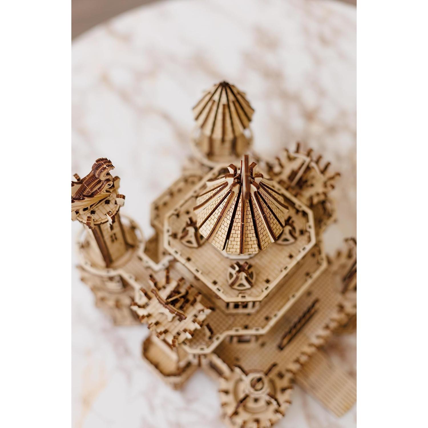 Castillo Dragón Móvil de Madera Wood Trick - Rompecabezas 3D LED