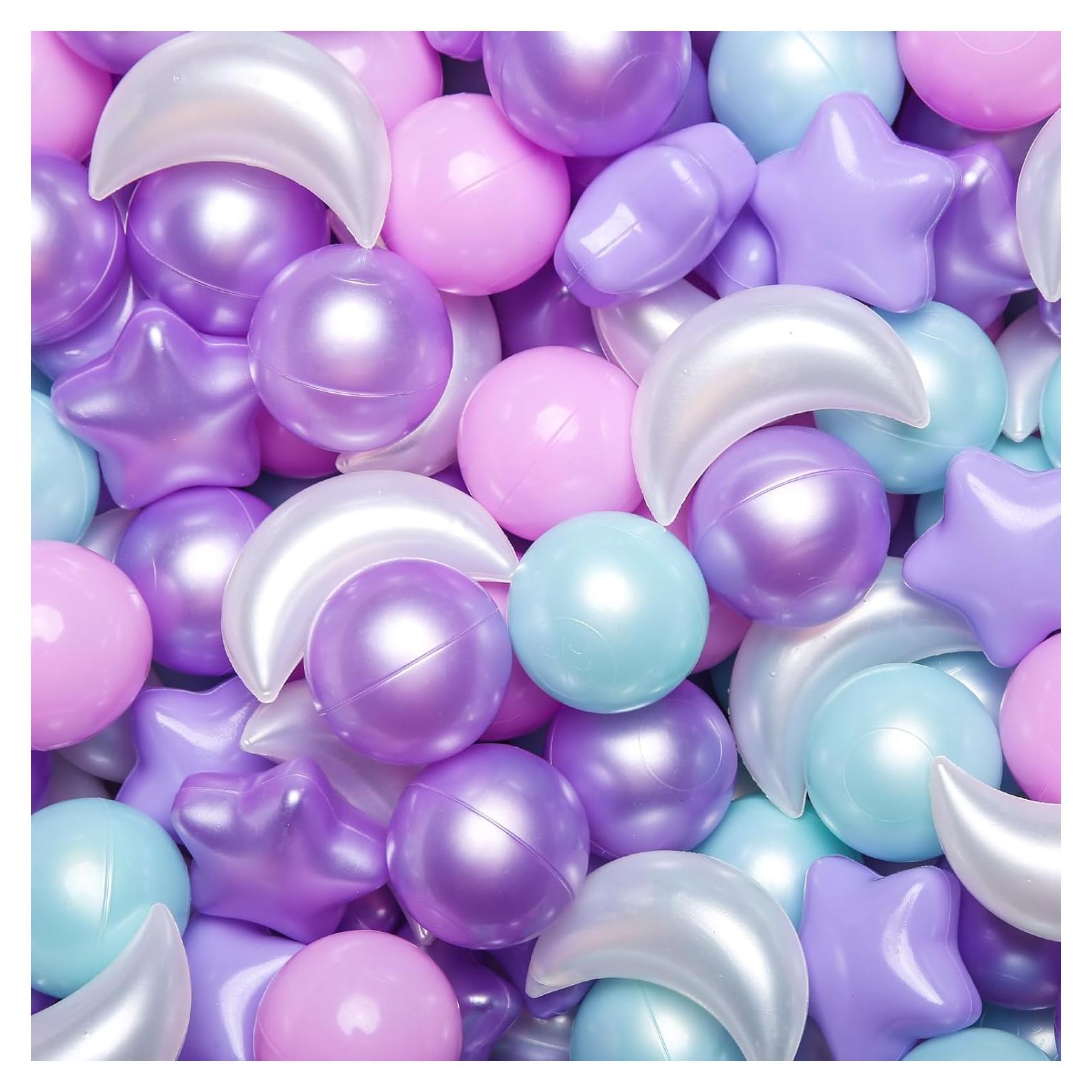 Bolas de Piscina GOGOSO 100PCS Estrellas y Lunas