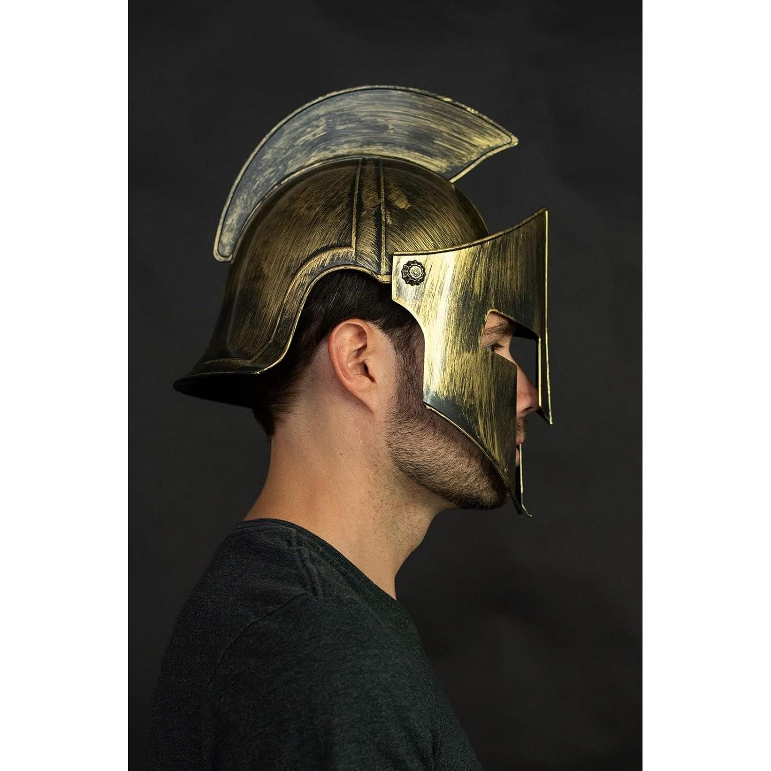 Casco de Gladiador Adulto Nicky Bigs Novelties Dorado