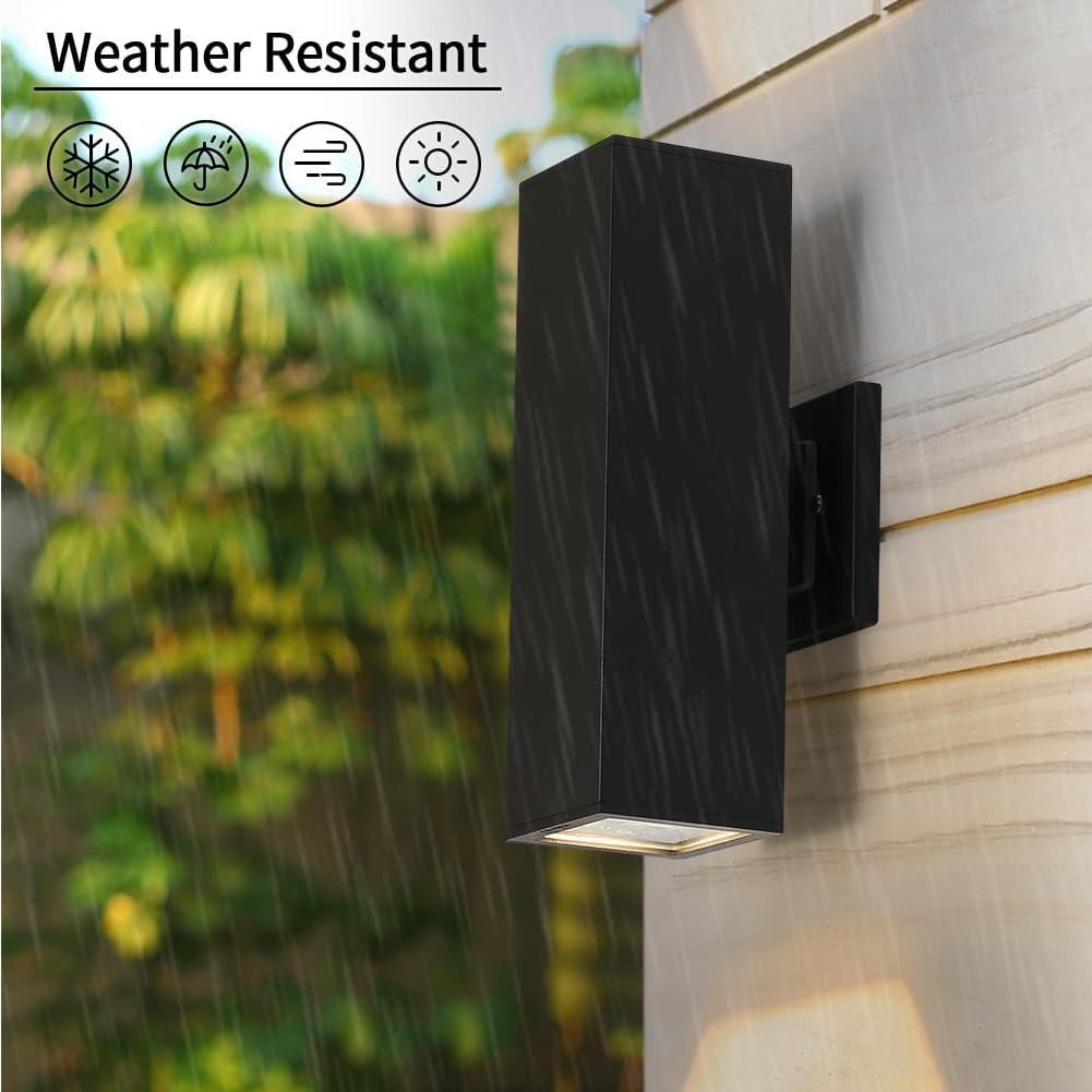 Luz de Pared Exterior Cerdeco 37858TZ Aluminio Negro Mate