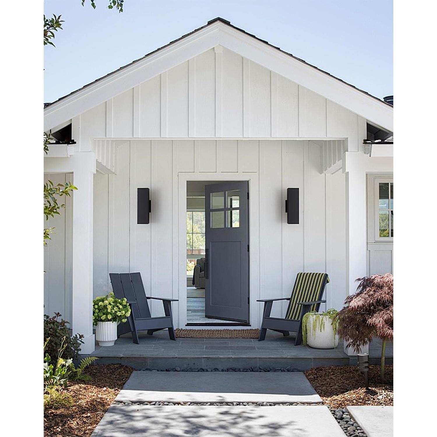 Luz de Pared Exterior Cerdeco 37858TZ Aluminio Negro Mate